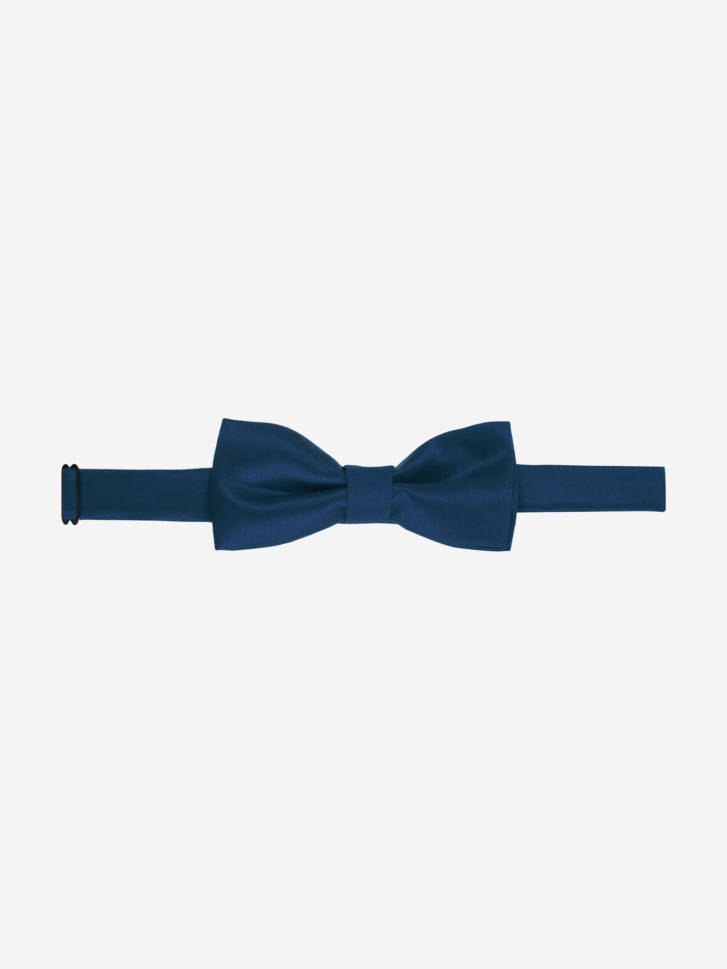 Romano Boys Satin Bow Tie in Navy