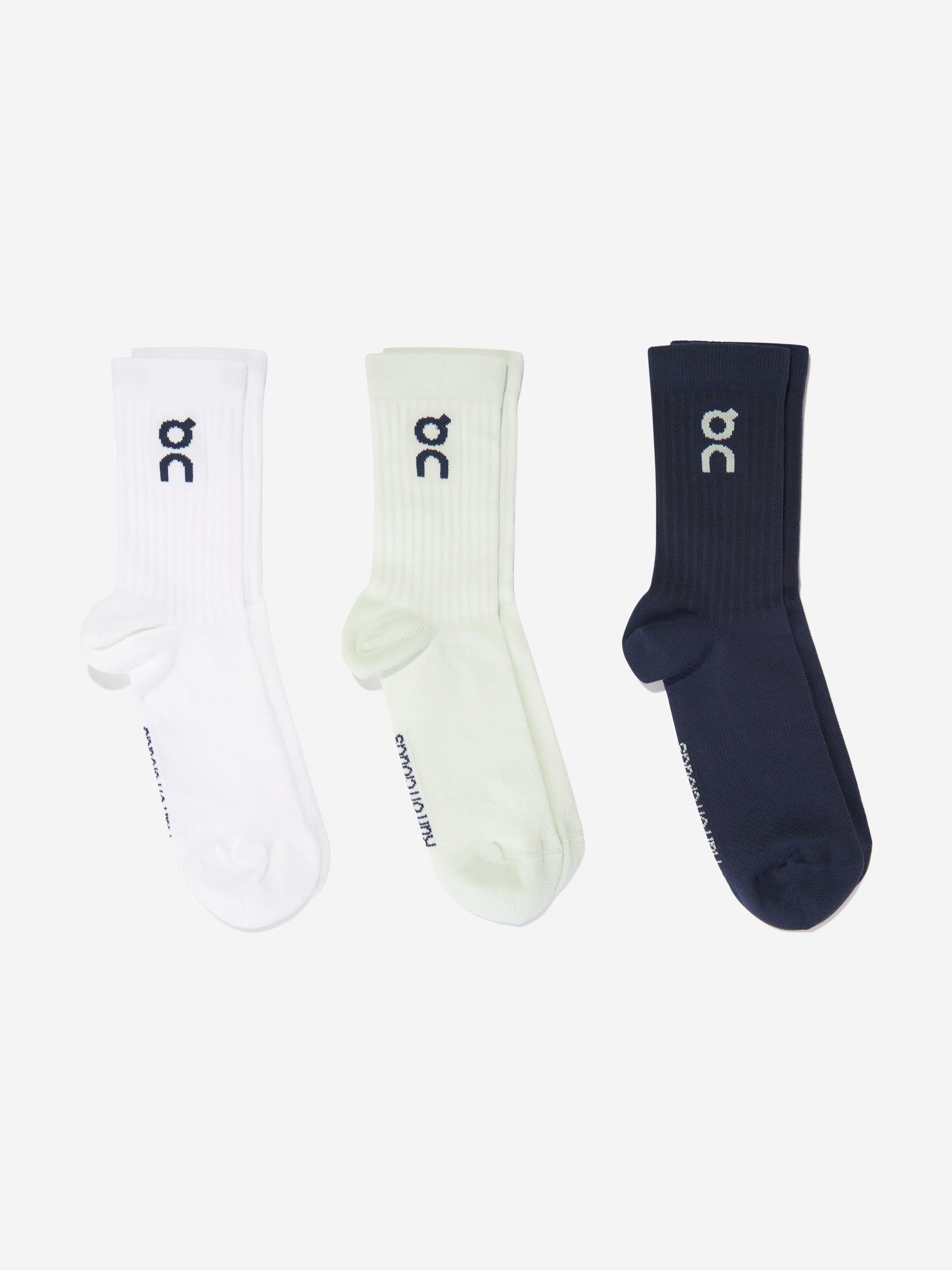 On Running Kids Logo Socks 3-Pack in Multicolour