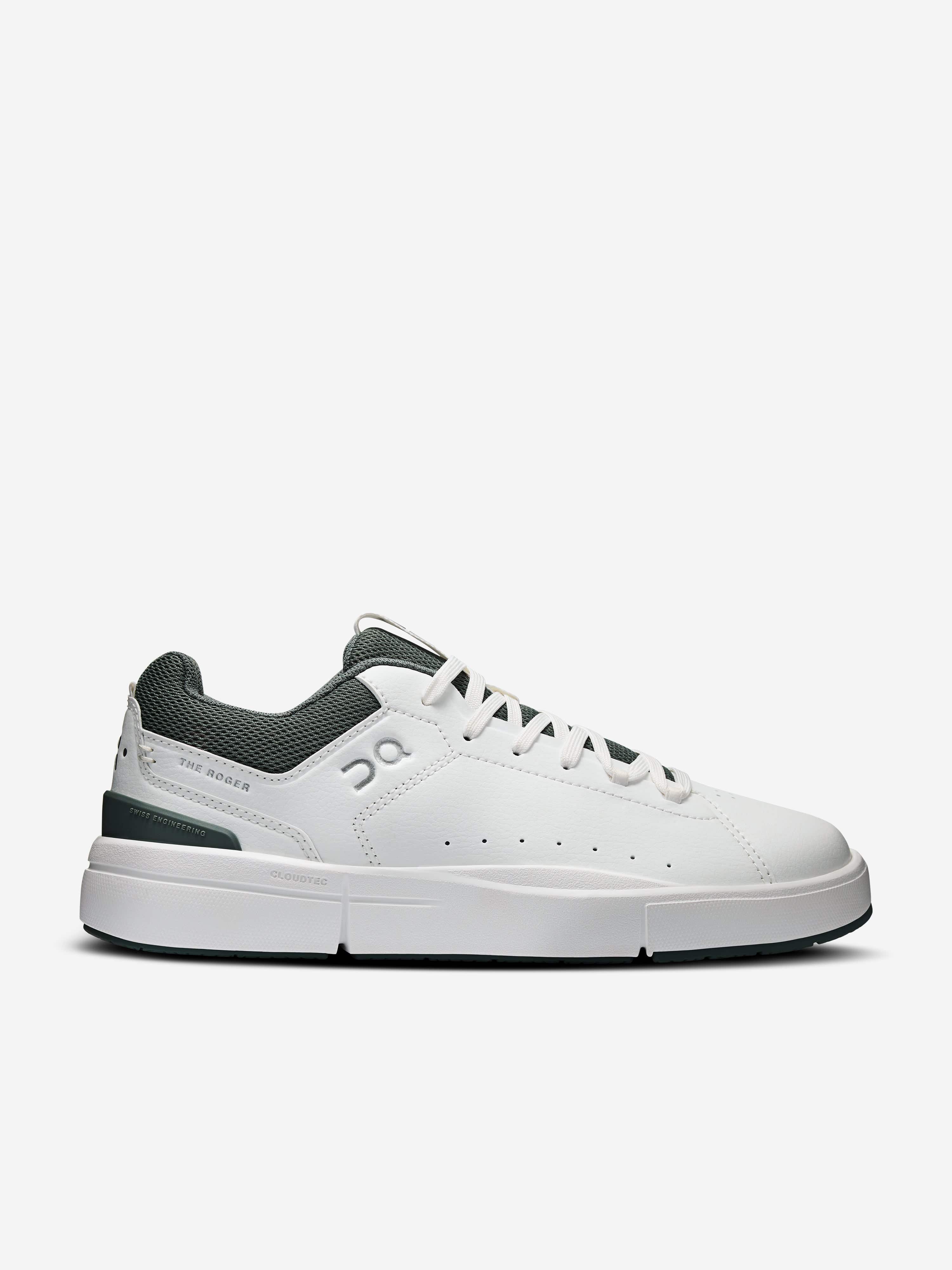 On Running Kids The Roger Trainers in White