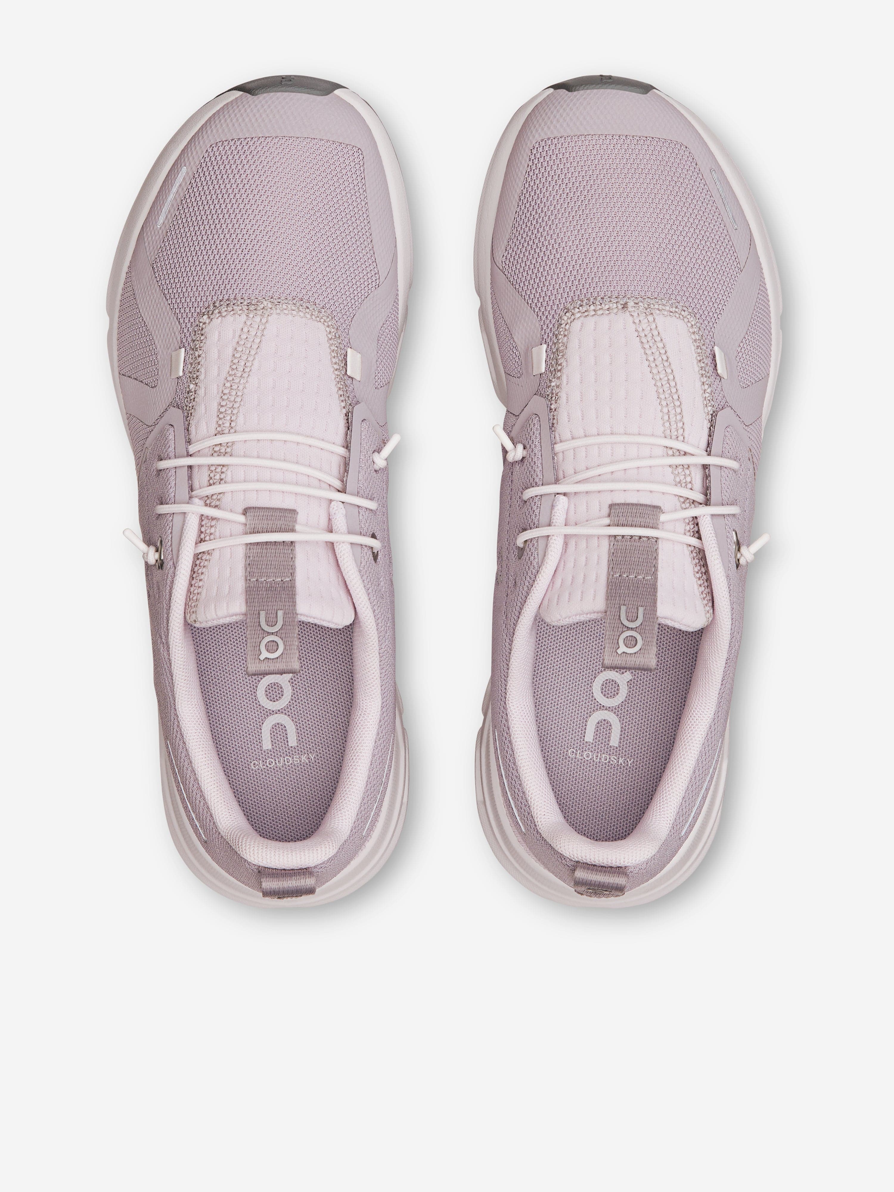 On Running Kids Cloud Sky Trainers in Purple