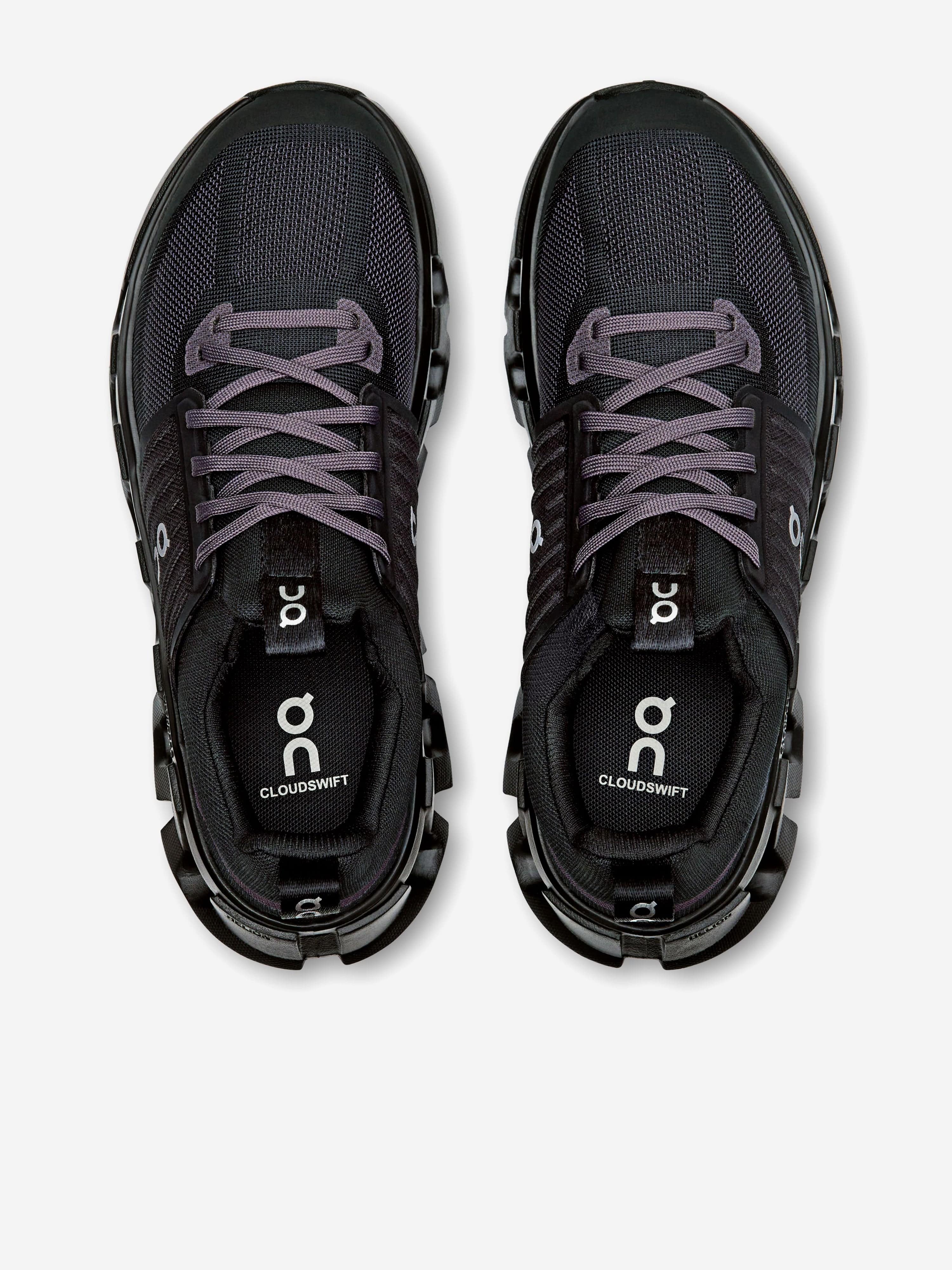 On Running Kids Cloudswift Trainers in Black