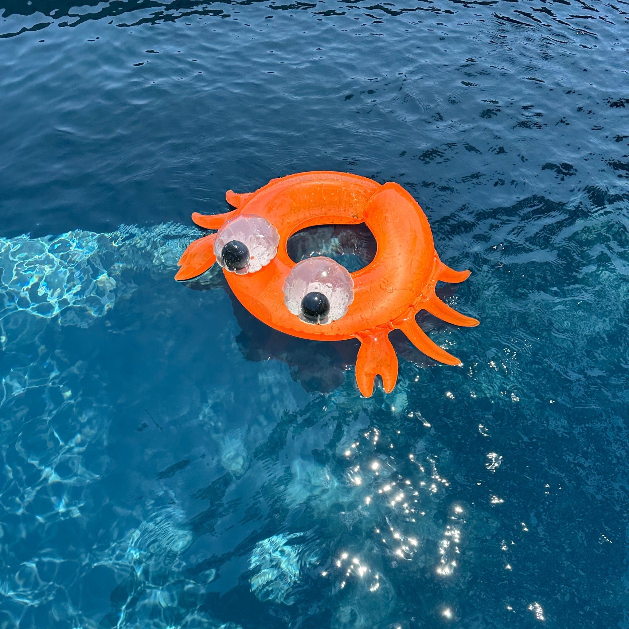 Sunnylife Kids Sonny The Sea Creature Kiddy Pool Ring in Orange