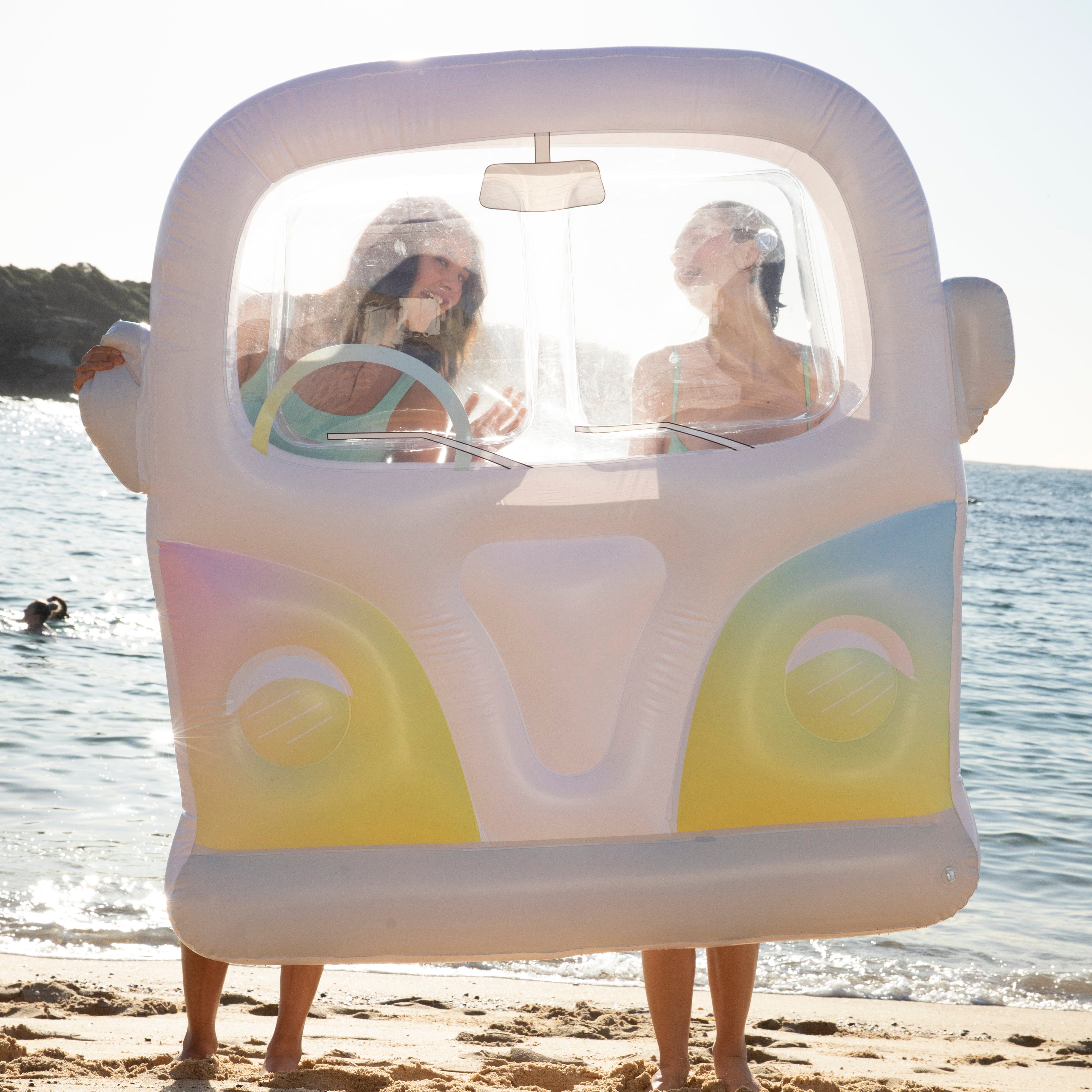 Sunnylife Kids Luxe Lie-On Camper Float in Multicolour