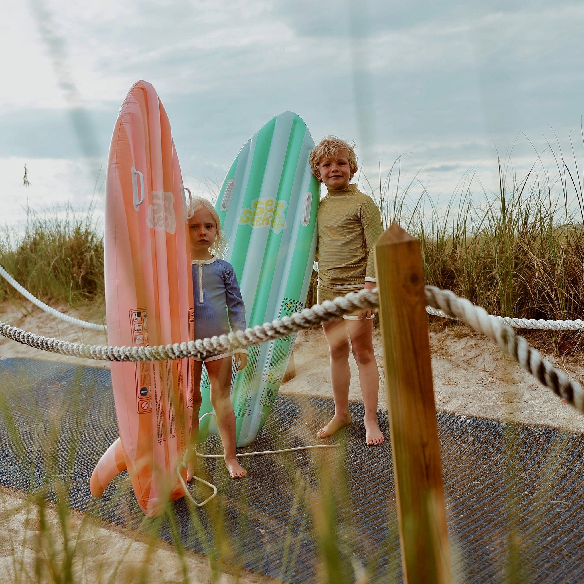 Sunnylife Girls Ride With Me Surfboard Float in Pink