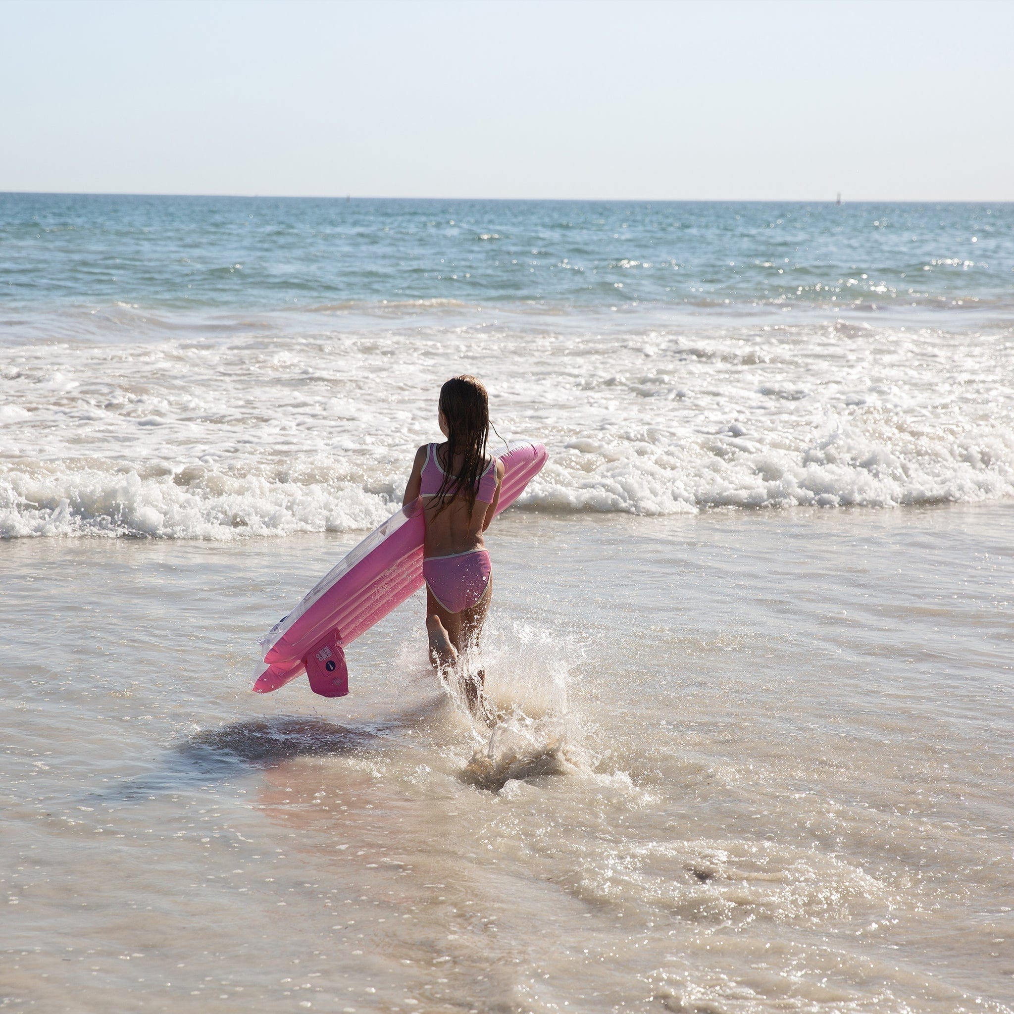 Sunnylife Girls Summer Sherbet Surfboard Float in Pink (110cm)