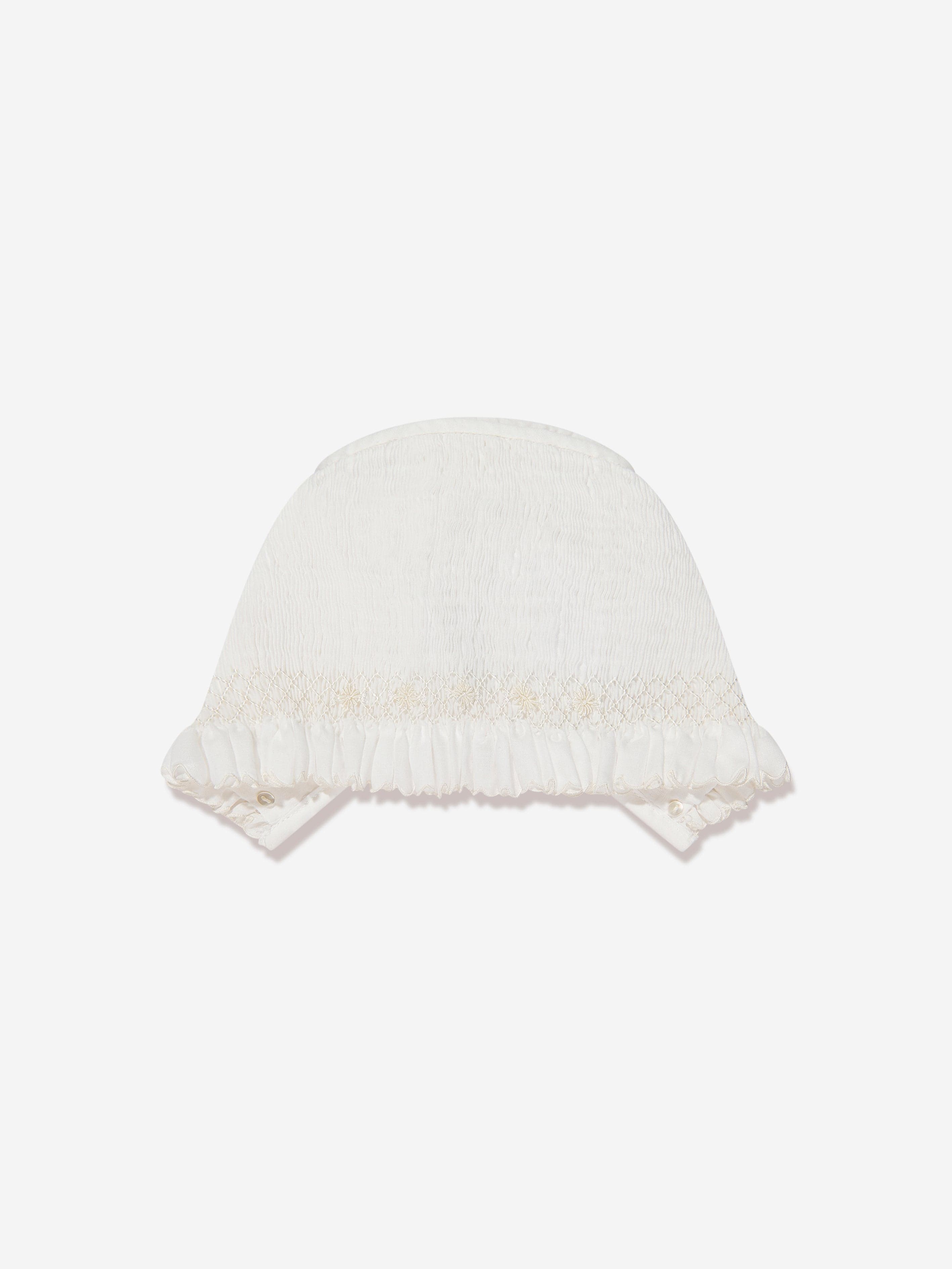 Sarah Louise Baby Girls Bonnet in Ivory