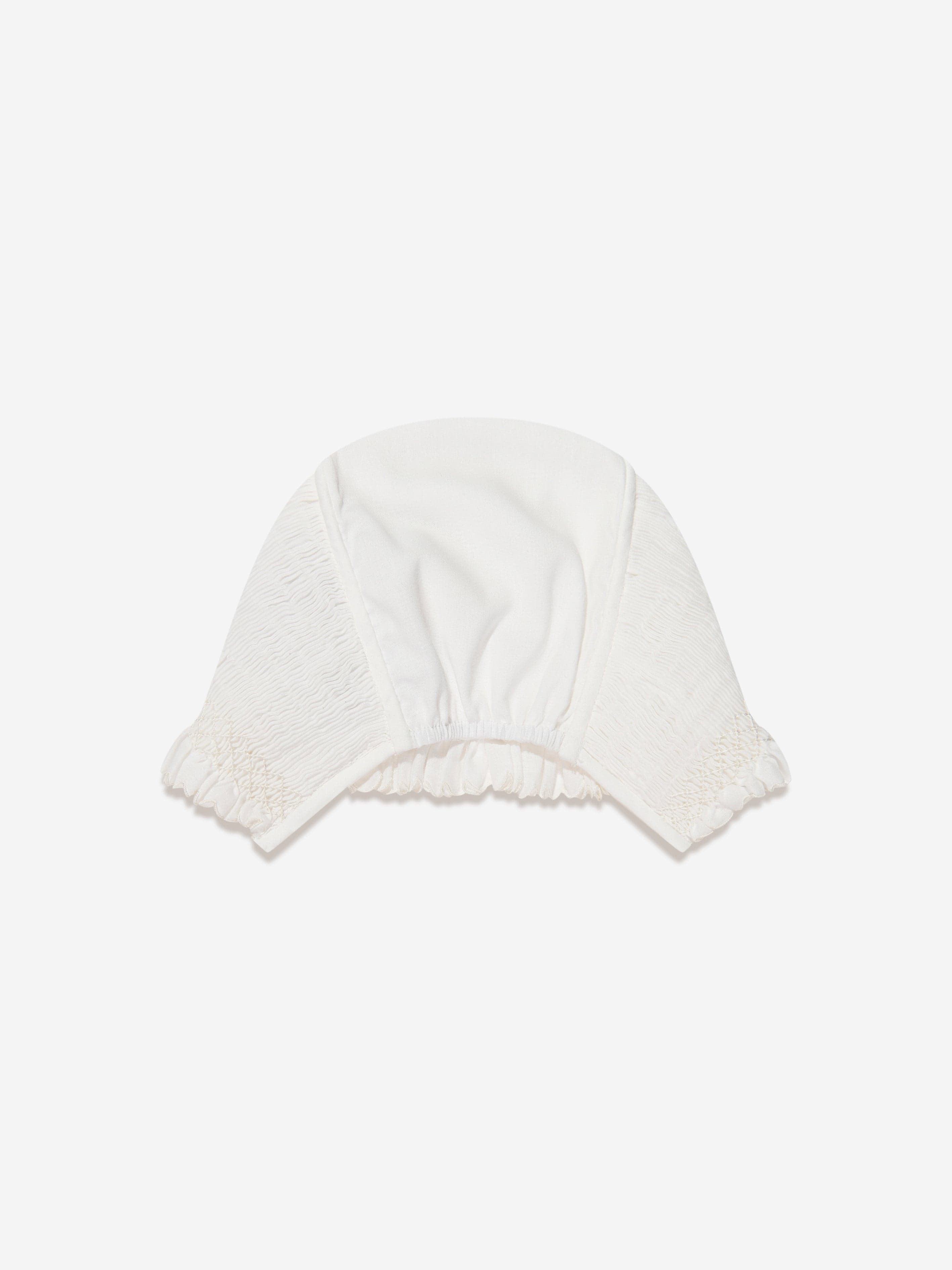 Sarah Louise Baby Girls Bonnet in Ivory