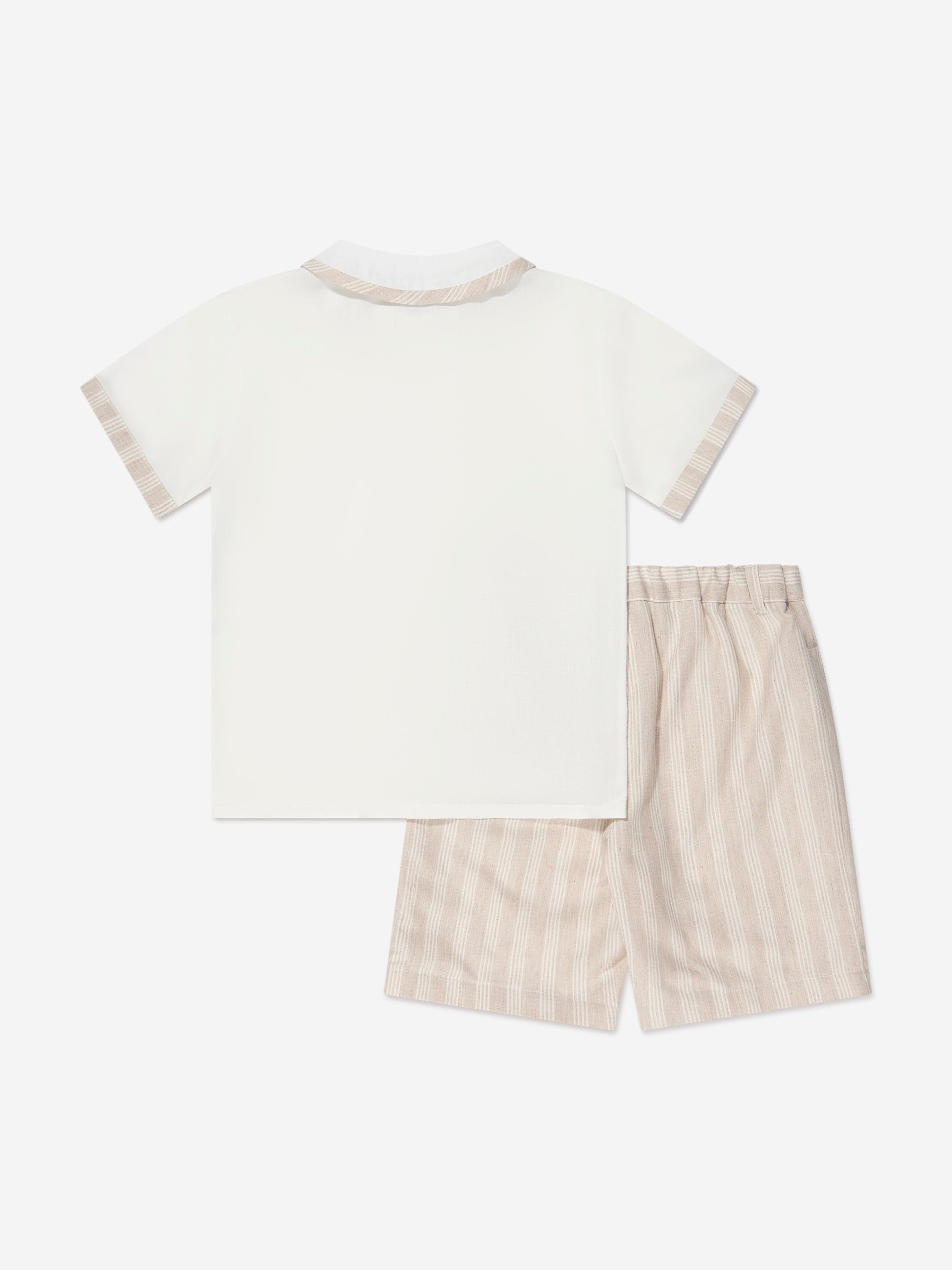 Sarah Louise Boys 2 Piece Outfit Set in Ivory