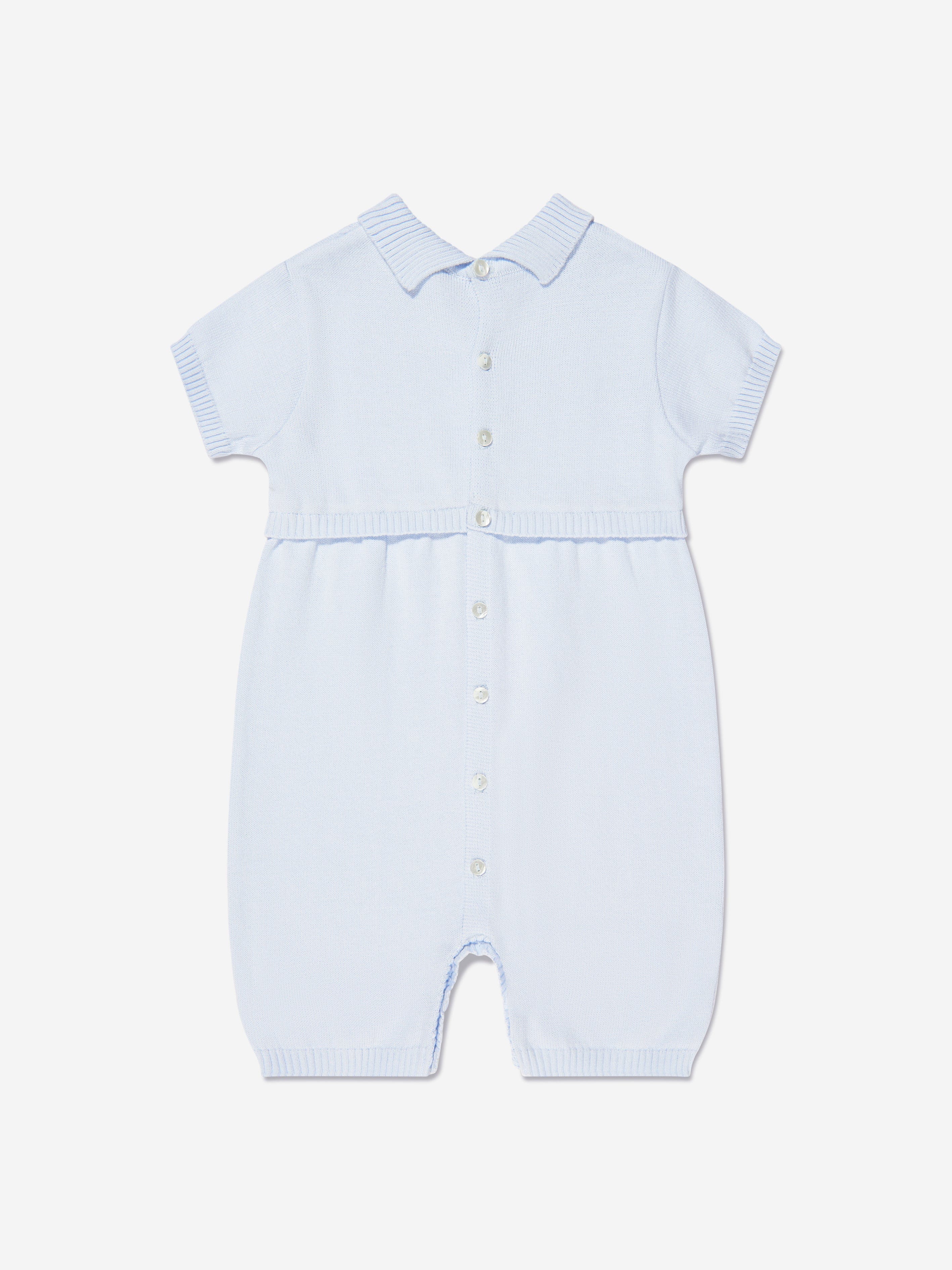 Sarah Louise Baby Boys Romper And Hat Set in Blue