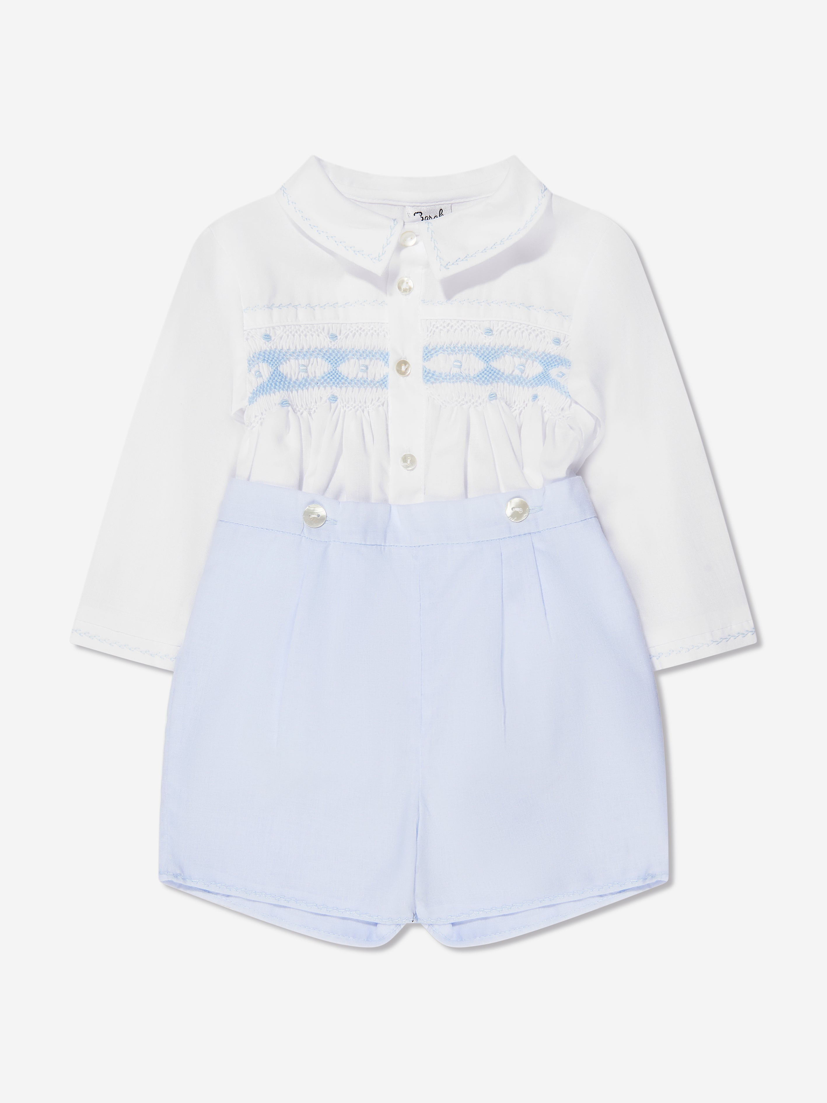 Sarah Louise Baby Boys 2 Piece Outfit Set in Blue