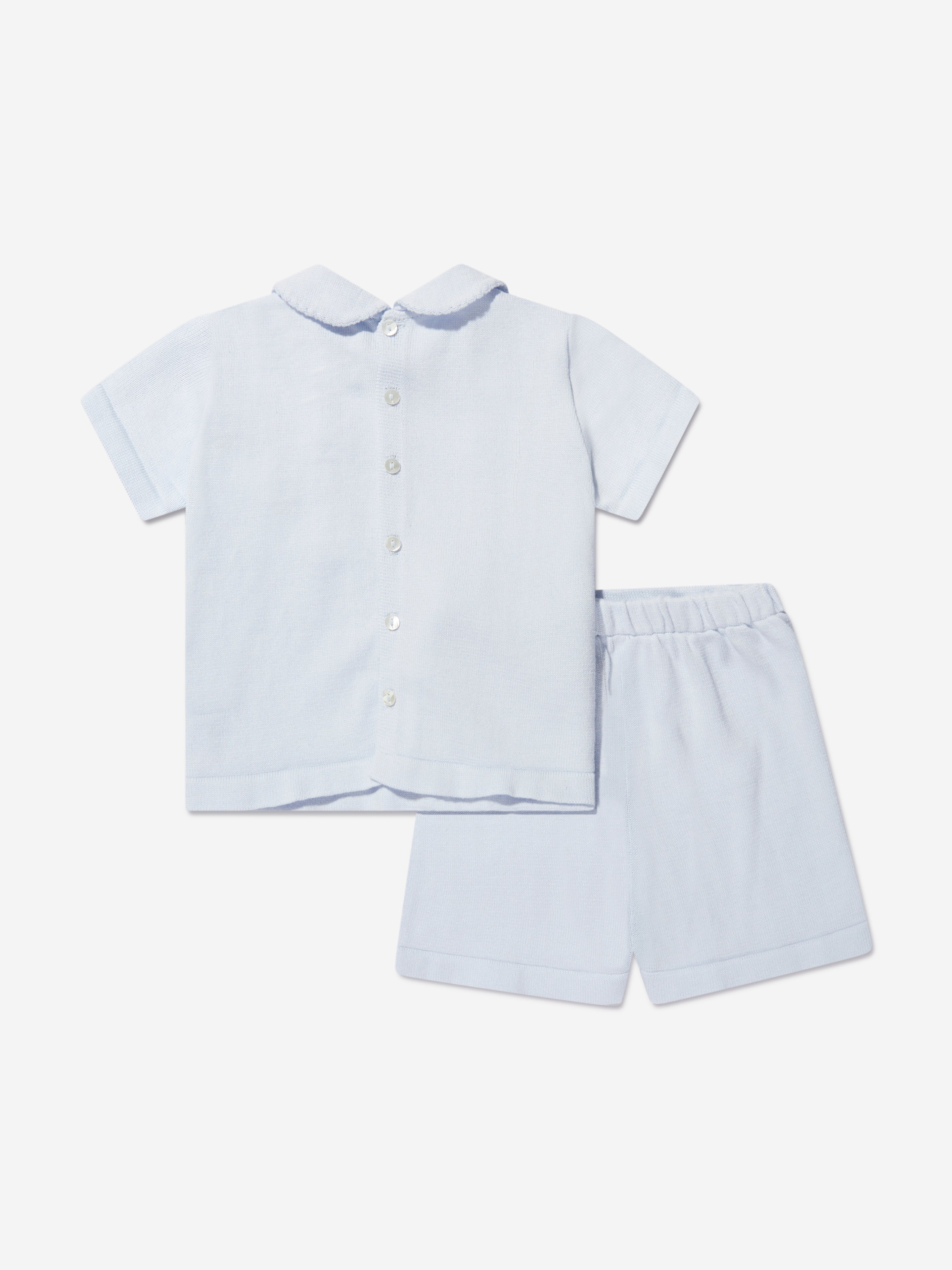 Sarah Louise Baby Boys 2 Piece Outfit Set in Blue