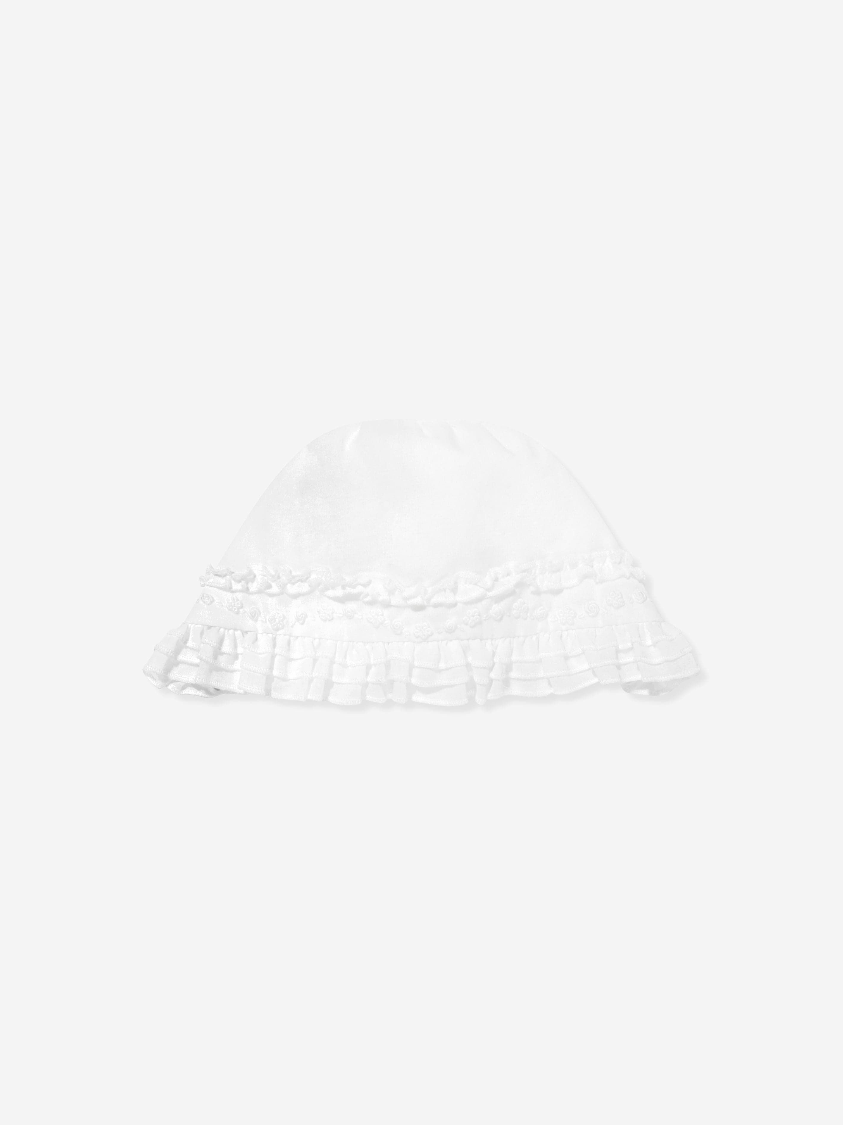 Sarah Louise Baby Girls Dress And Bonnet in Ivory