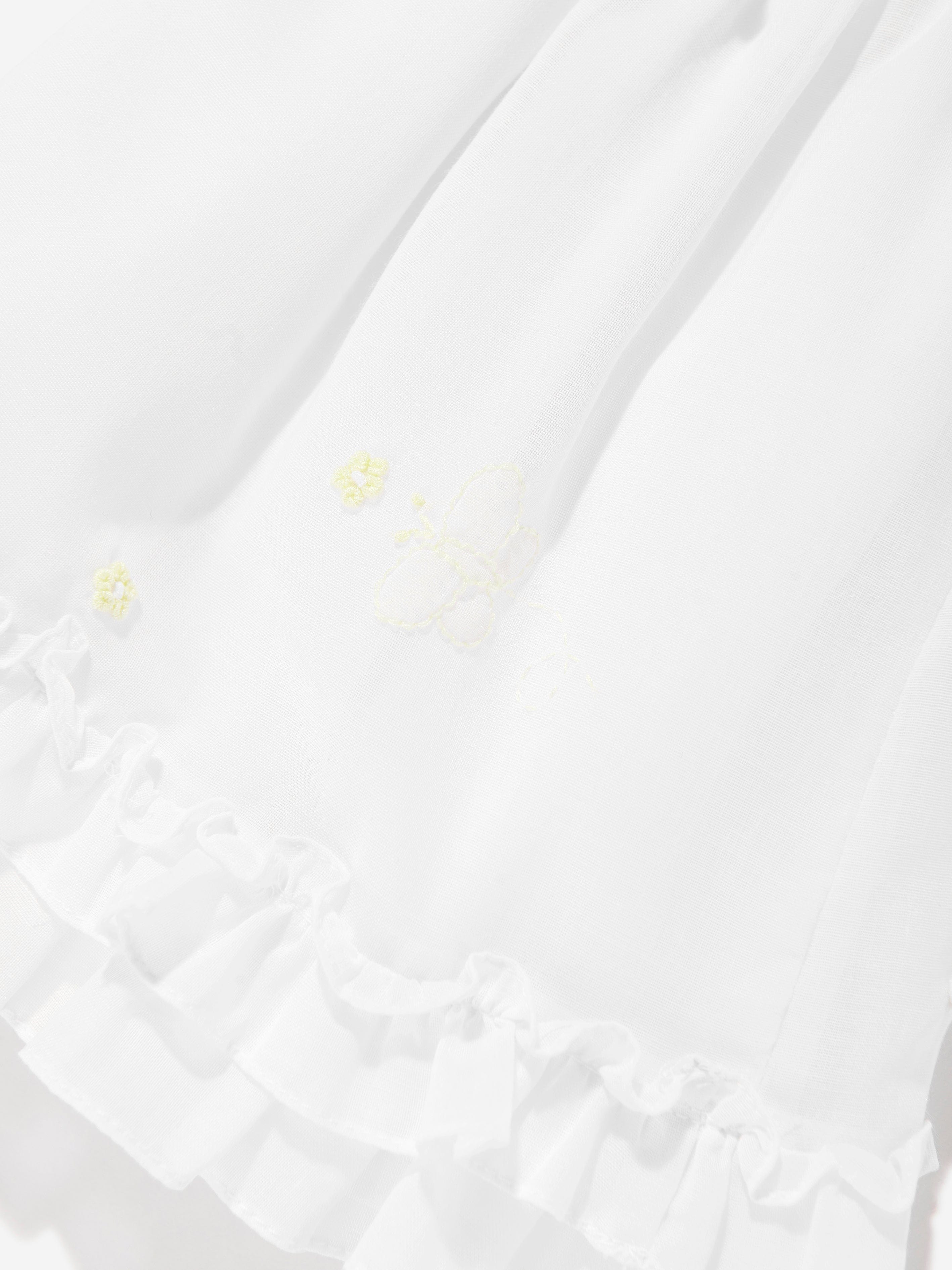 Sarah Louise Baby Girls Smocked Dress in White