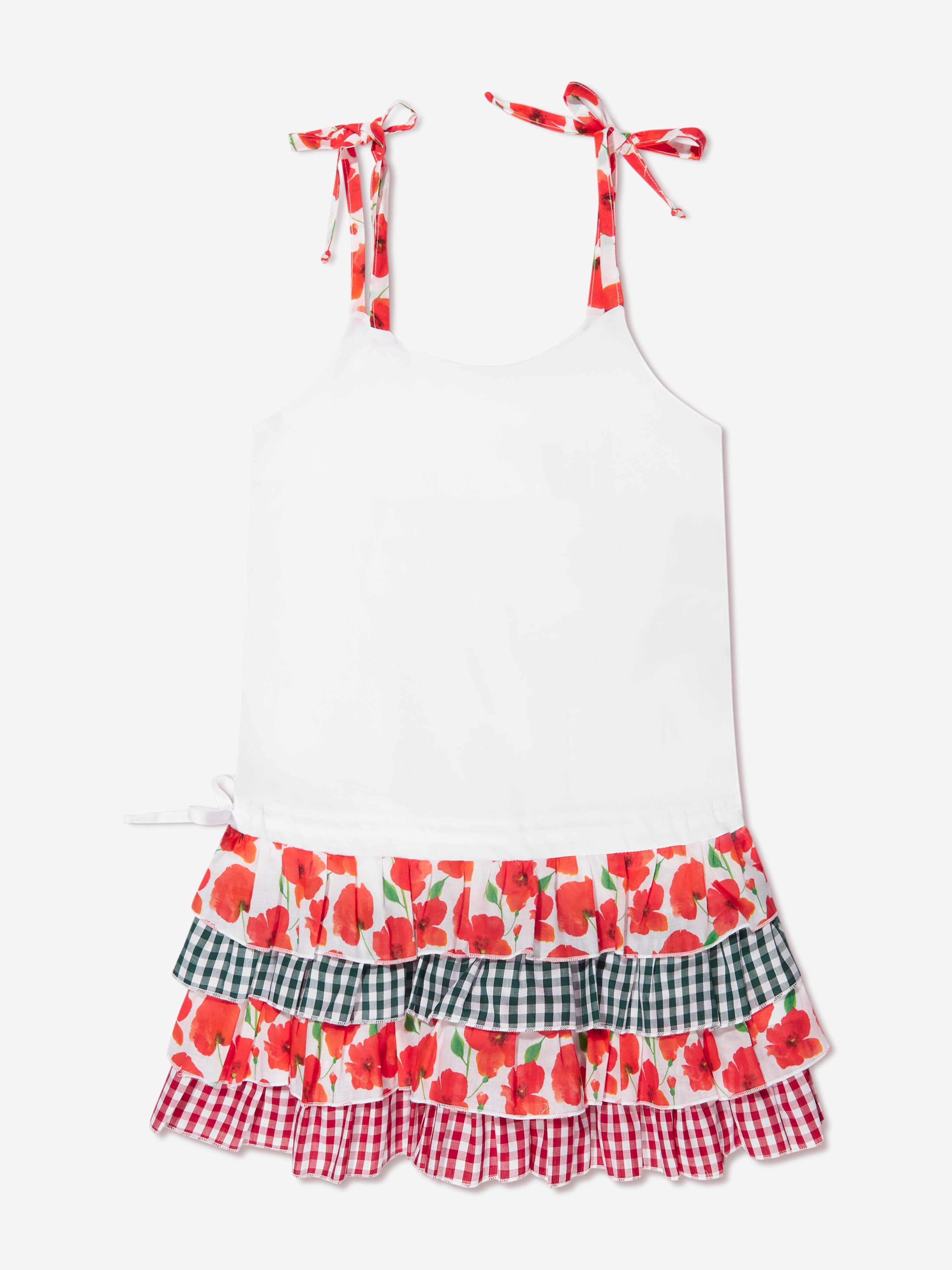 Selini Action Girls Beach Dress in White