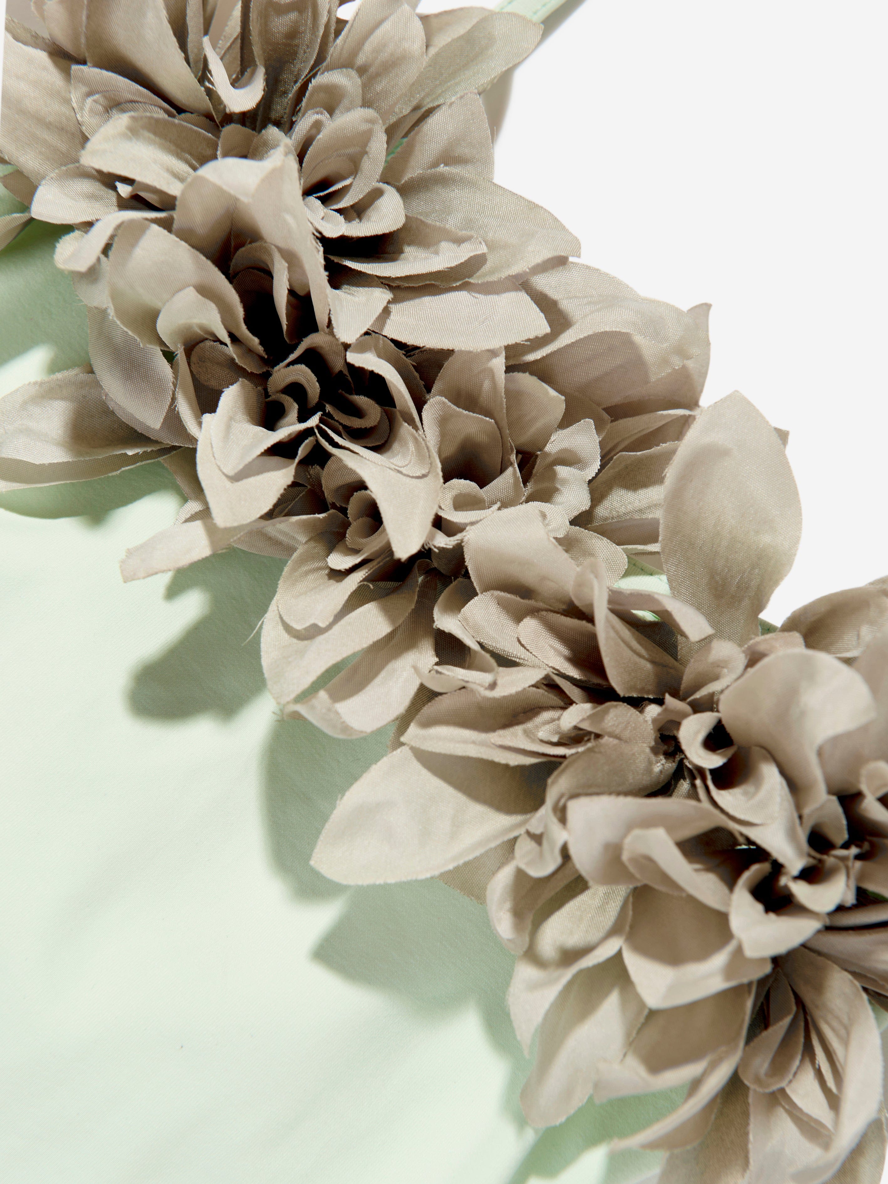 Selini Action Girls Flower Swimsuit in Green