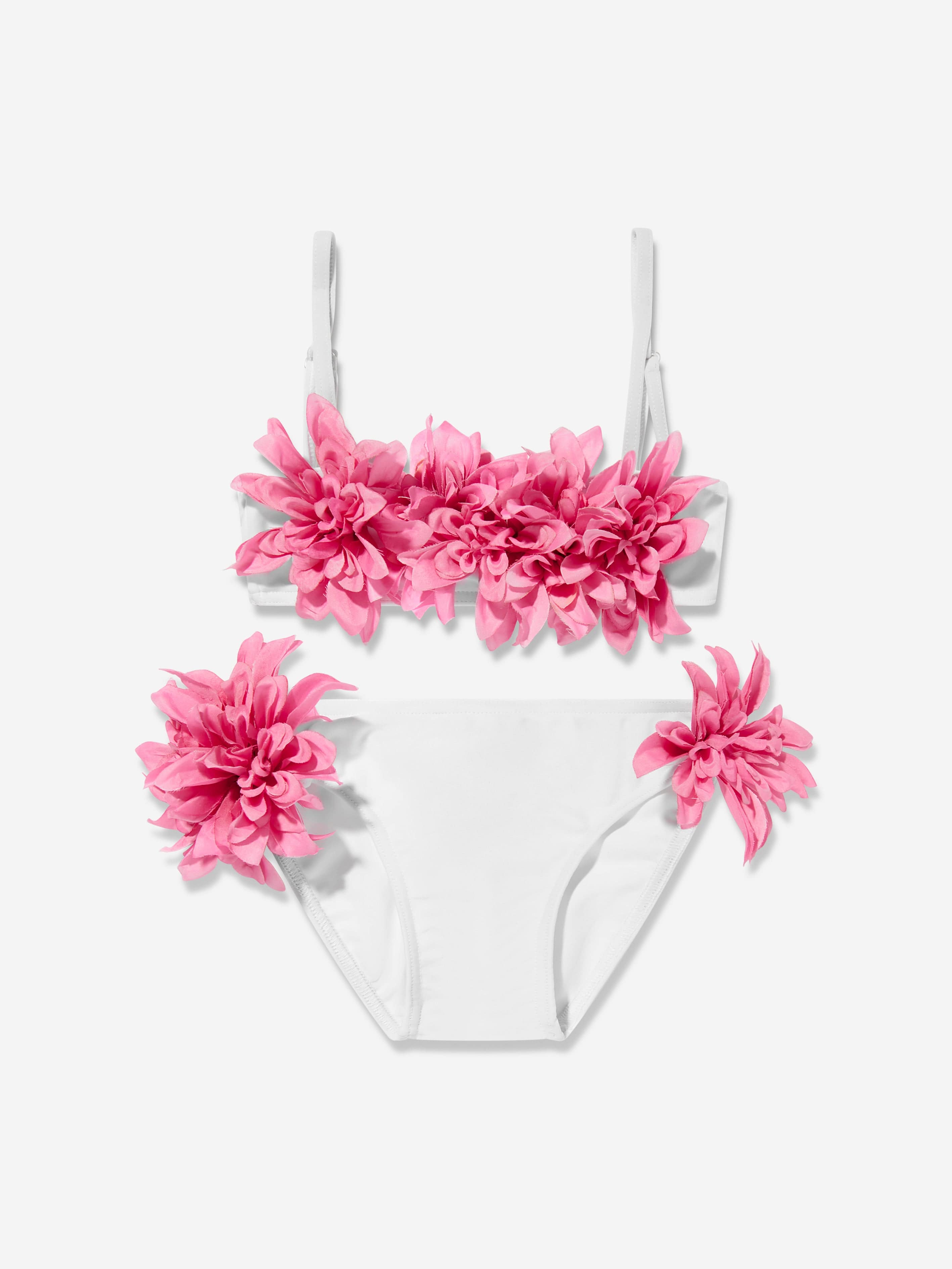 Selini Action Girls Flower Bikini in Pink
