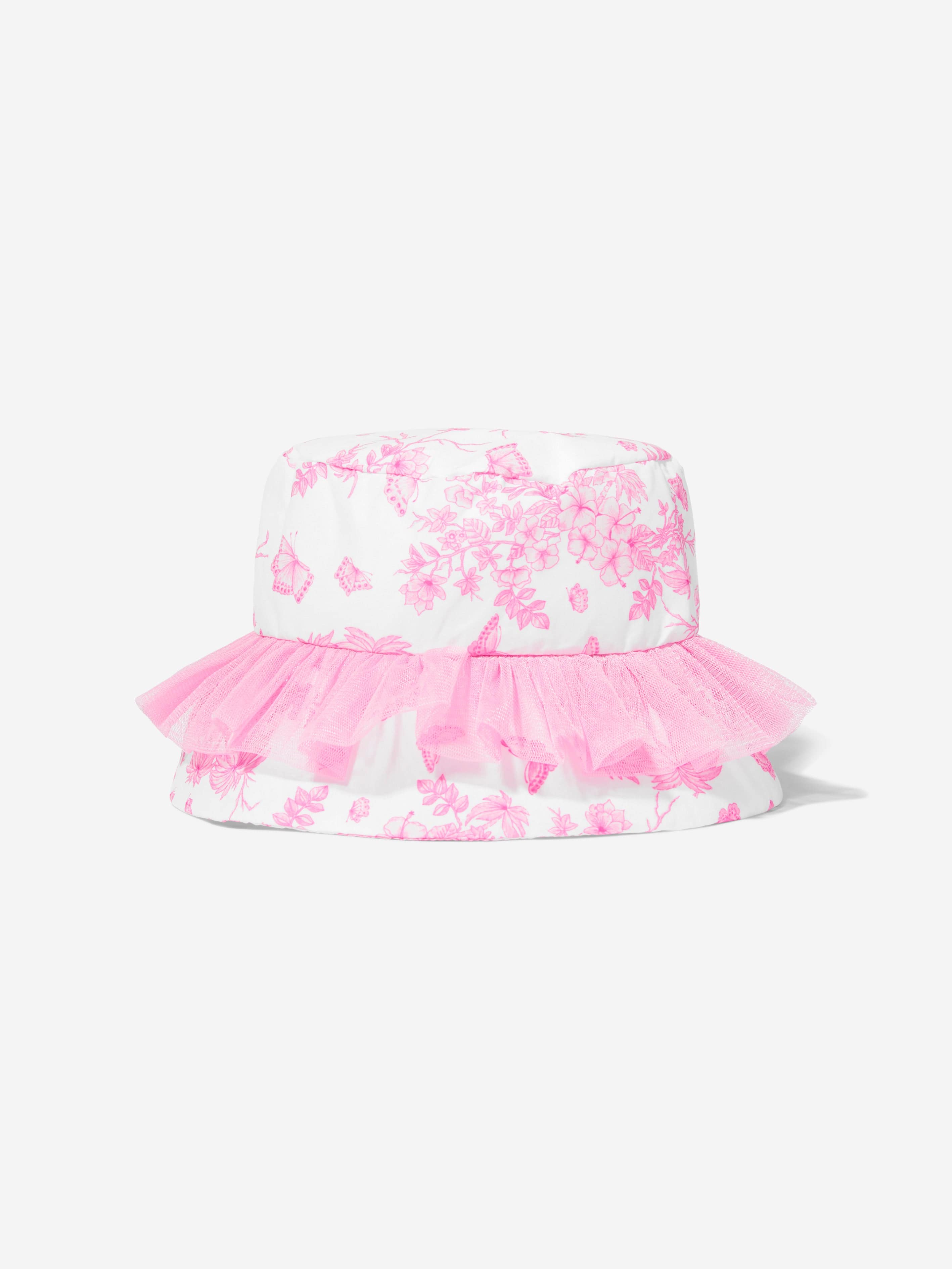 Selini Action Girls Butterlies Bucket Hat in Pink