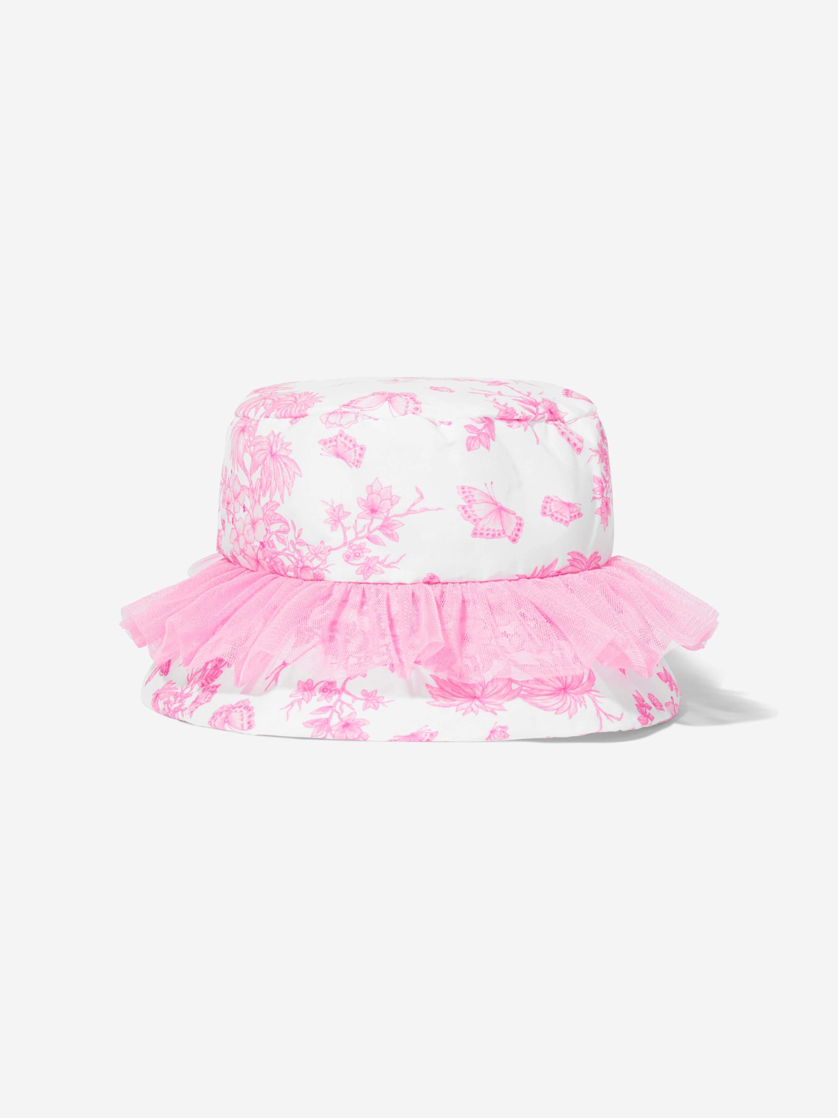 Selini Action Girls Butterlies Bucket Hat in Pink