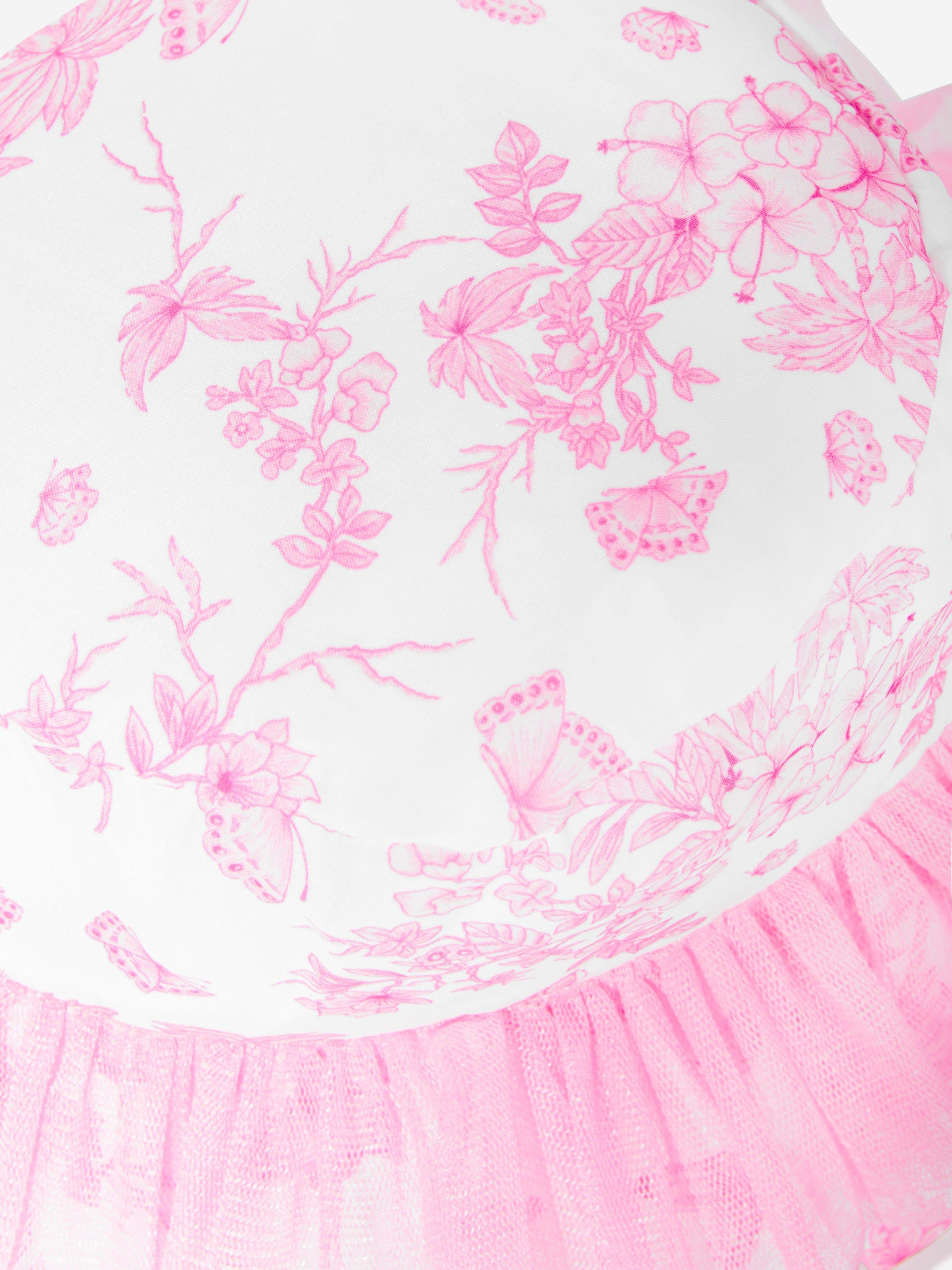 Selini Action Girls Butterlies Bucket Hat in Pink