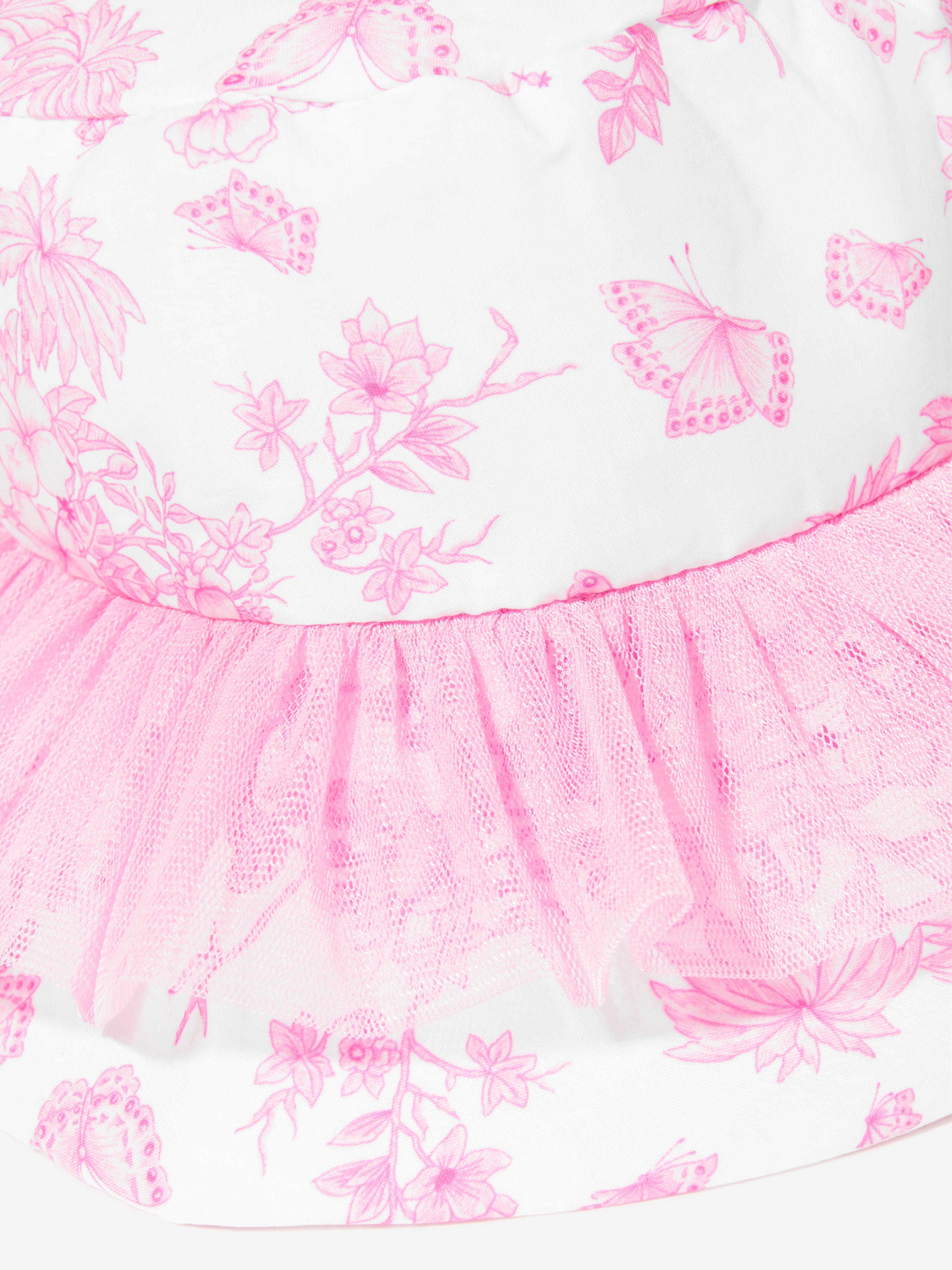 Selini Action Girls Butterlies Bucket Hat in Pink