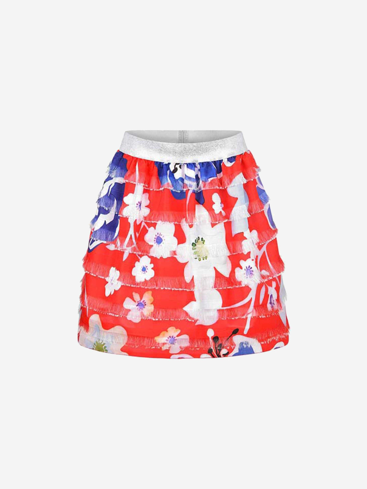 Simonetta Floral Print Layered Skirt