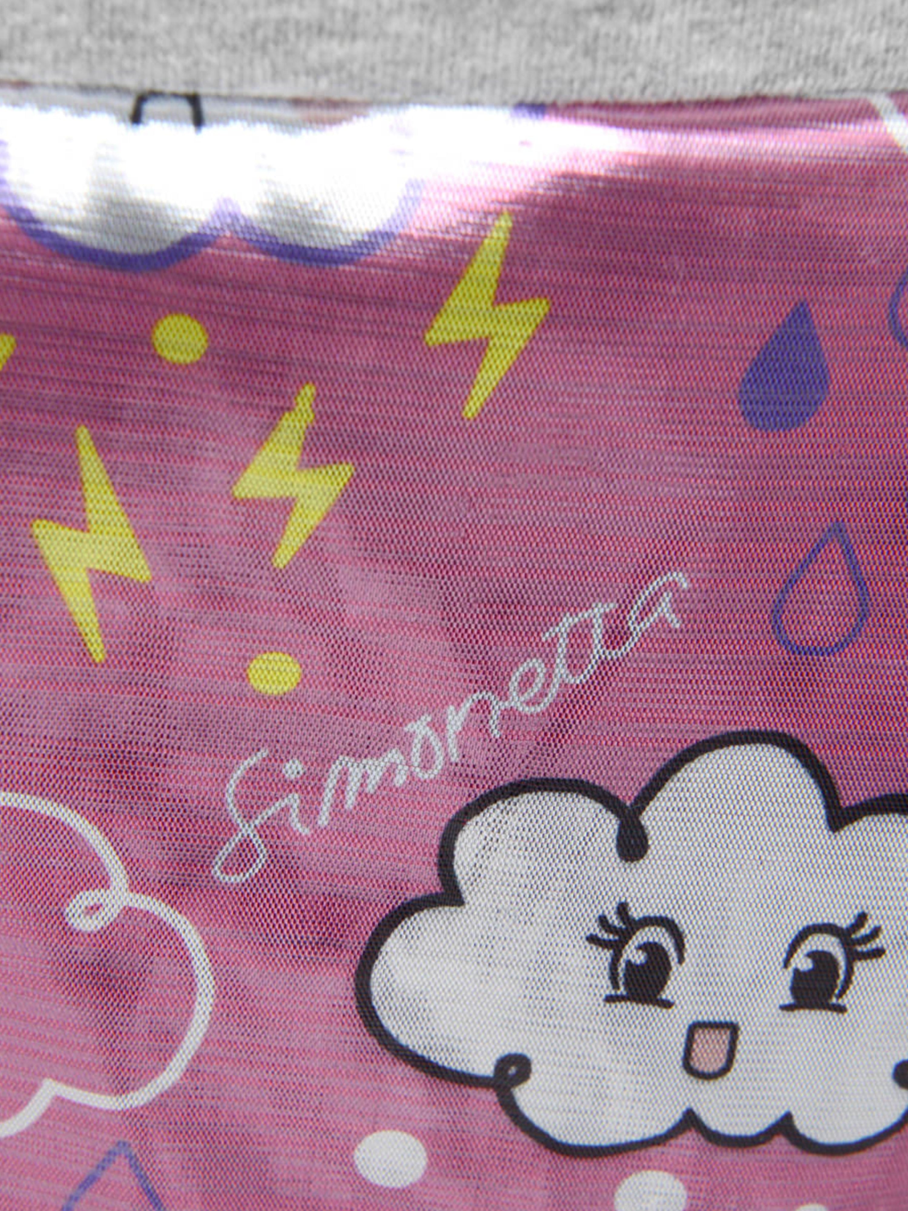 Simonetta Grey & Pink Weather Dress