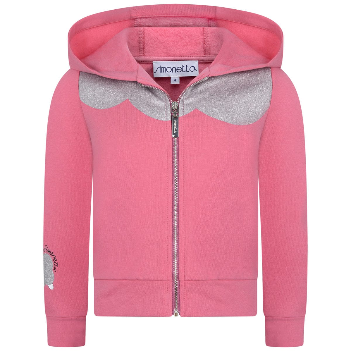 Simonetta  & Silver Zip Up Top