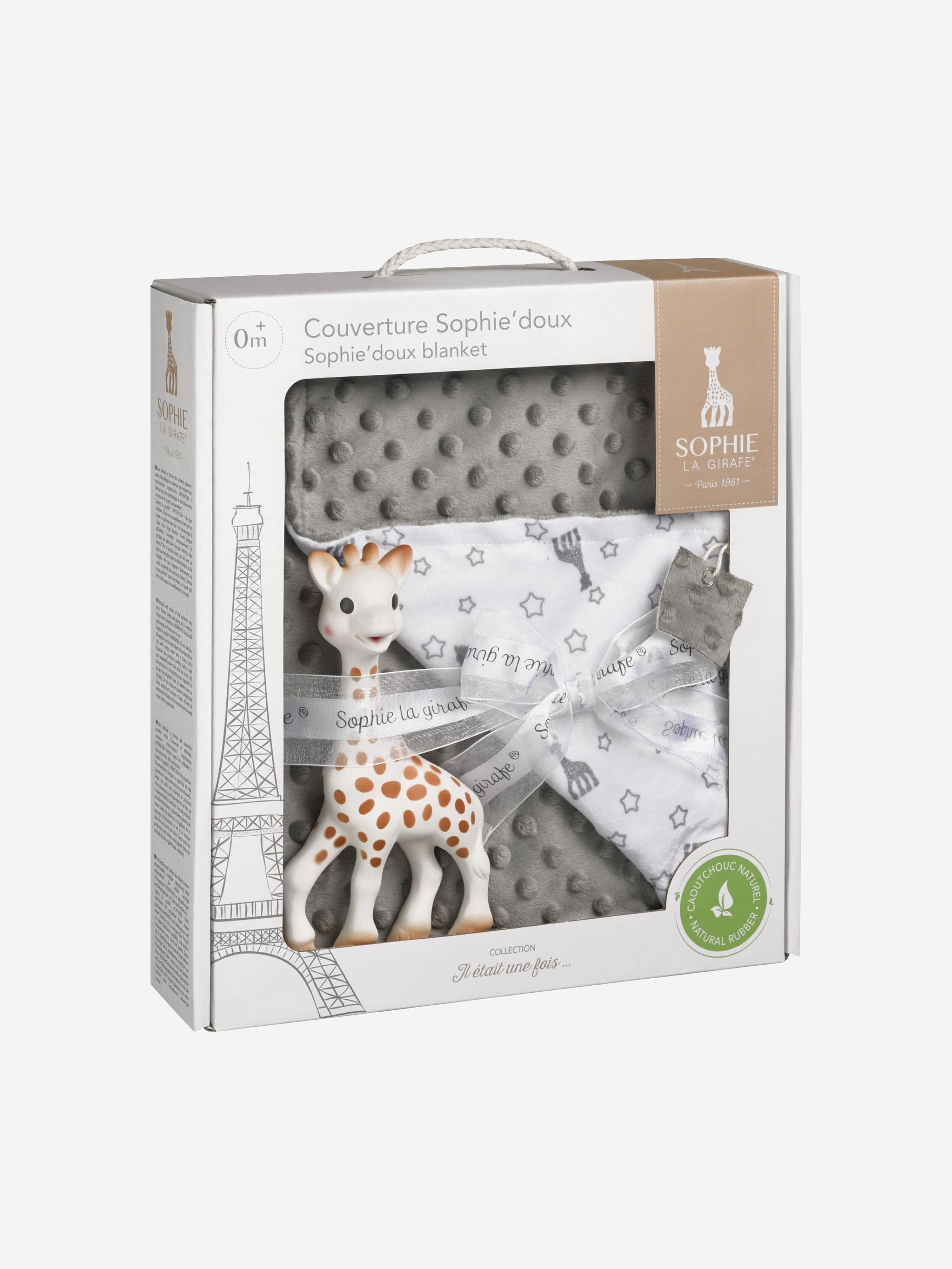 Sophie La Girafe Baby Sophie'doux Blanket Gift Set in Grey