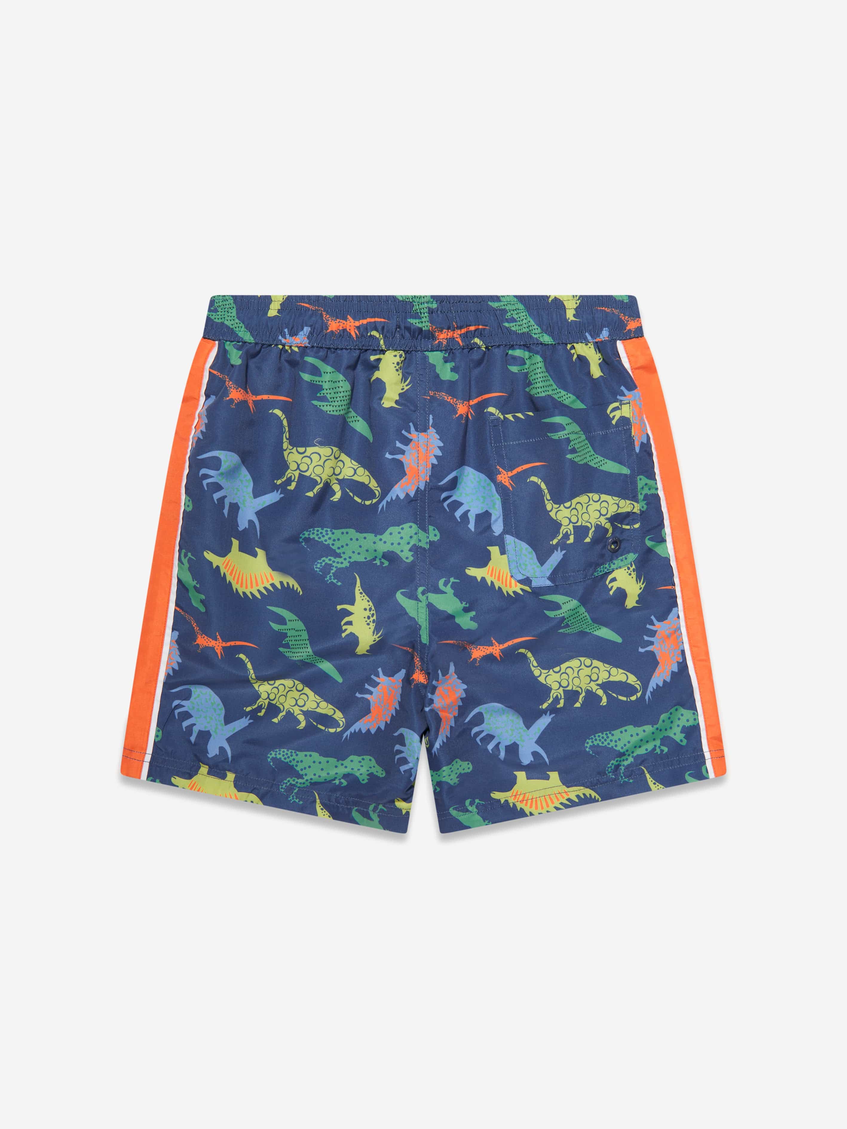 Soli Swim Boys Dinosaur Swim Shorts (UPF50+) in Navy