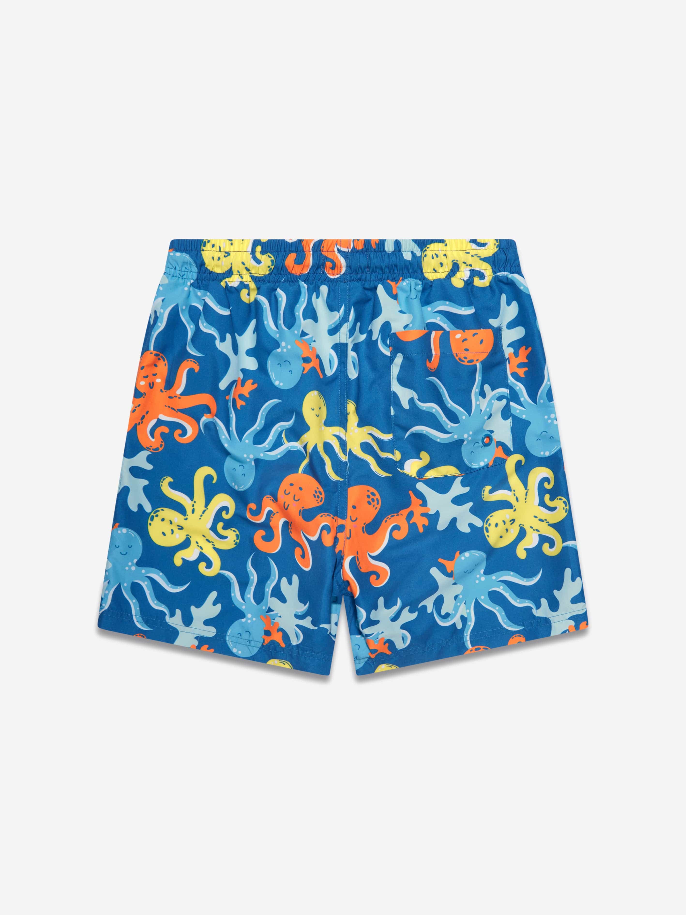 Soli Swim Boys Octopus Swim Shorts (UPF50+) in Blue