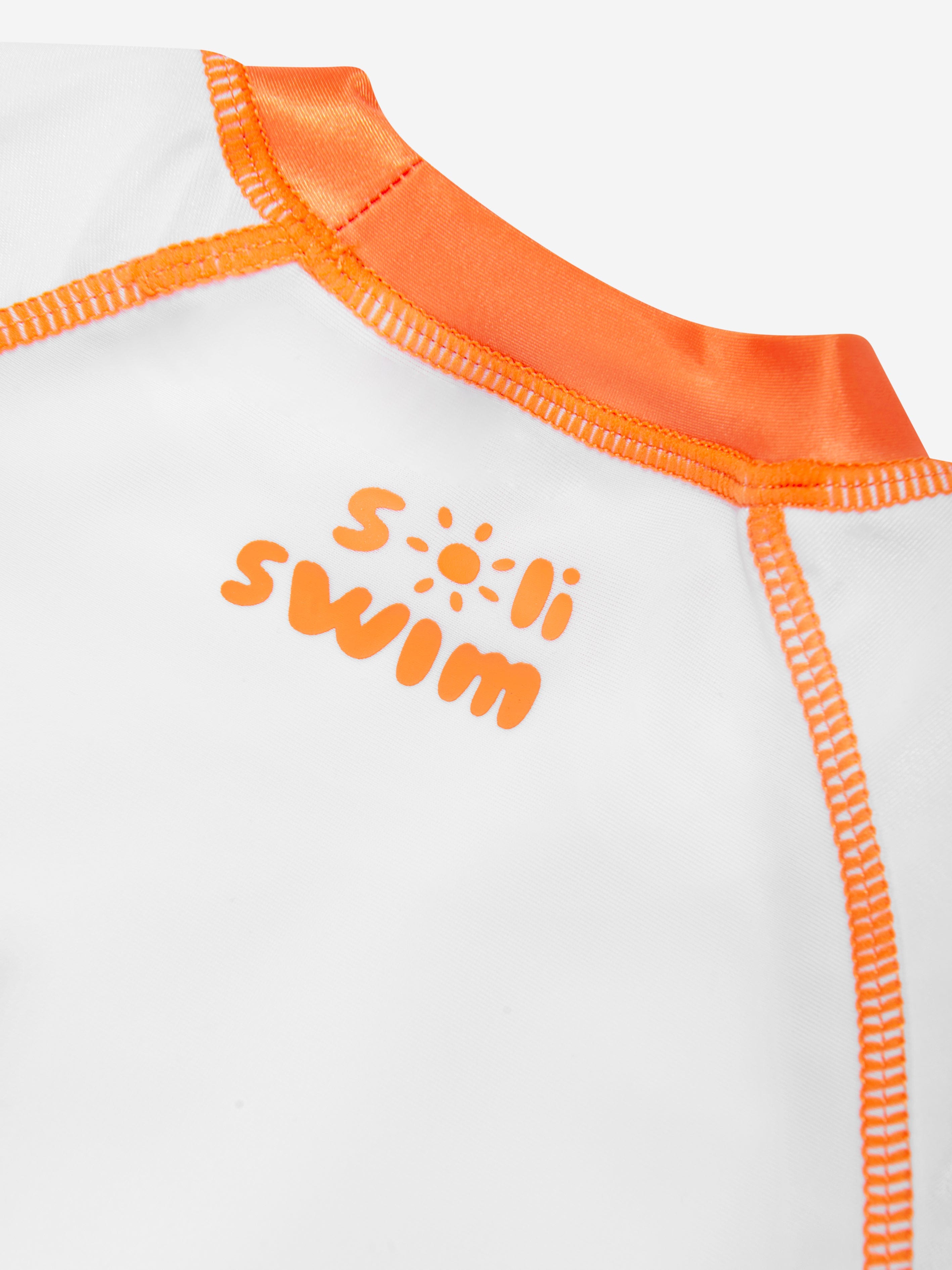 Soli Swim Boys Sun Protective Rash Guard (UPF50+) in White