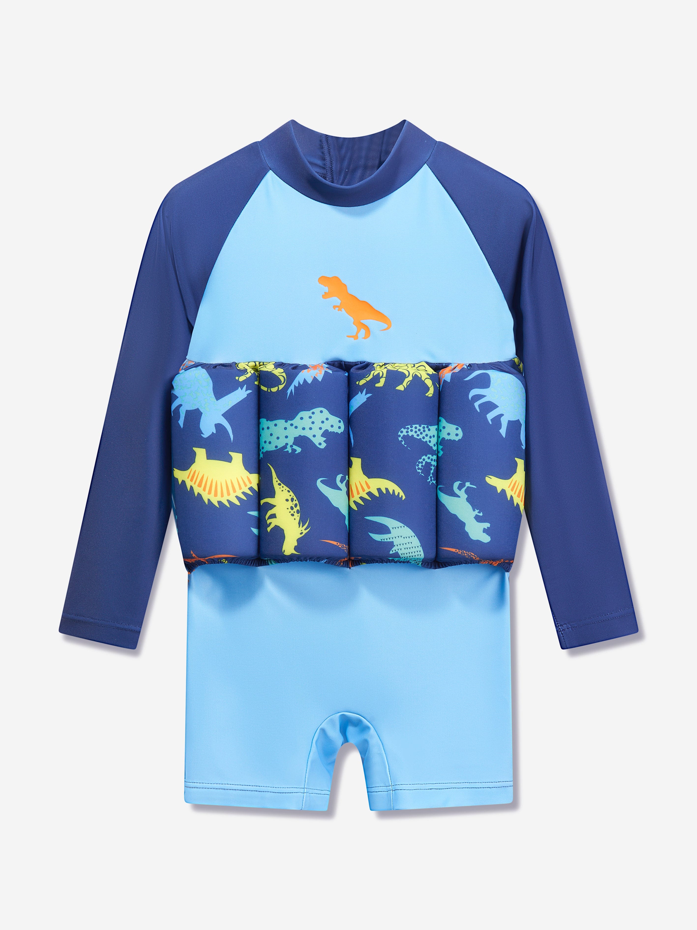 Soli Swim Baby Boys Float Suit (UPF50+) in Blue