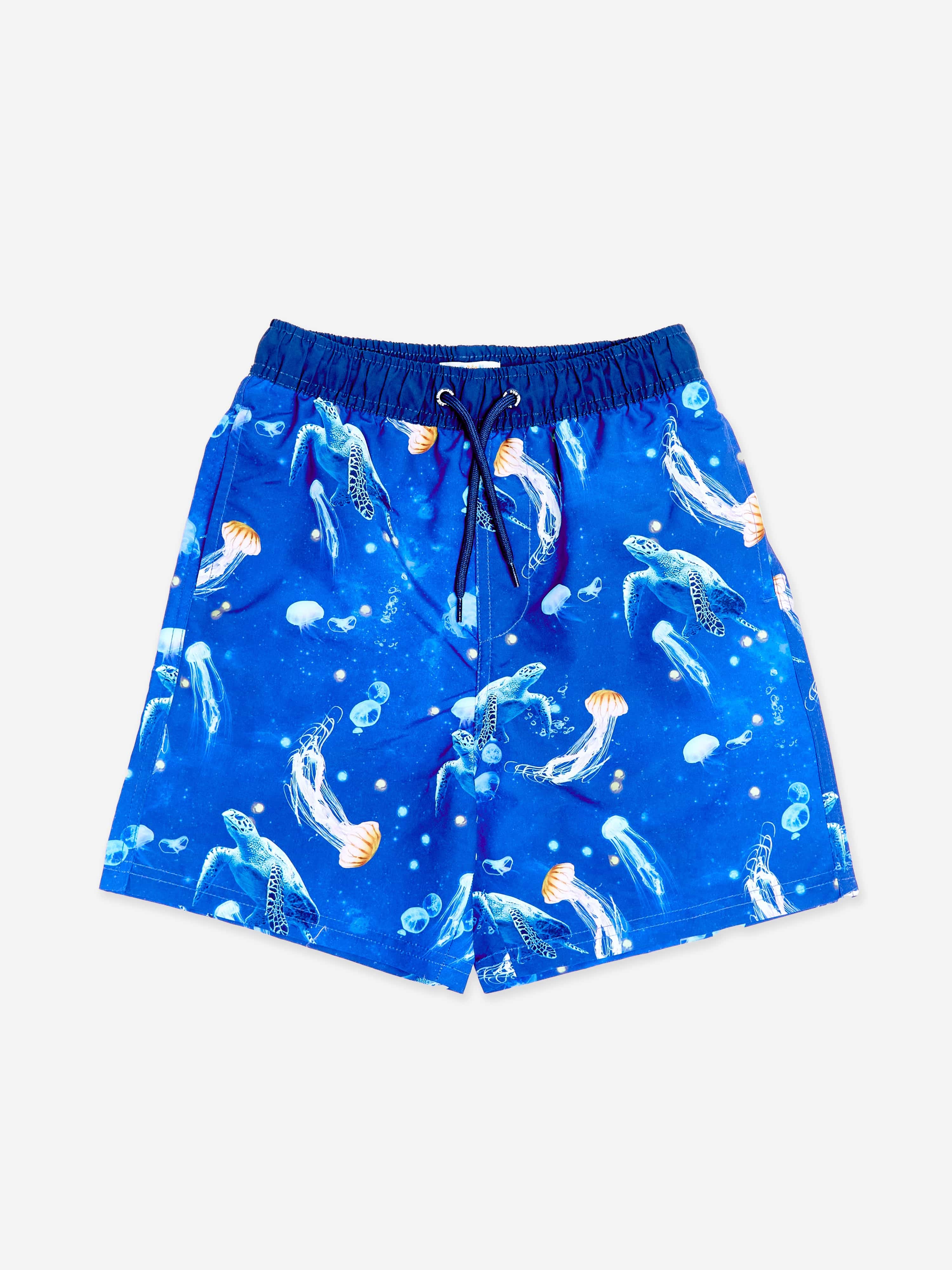 Soli Swim Boys Turtle Beach Shorts in Blue (UPF50+)