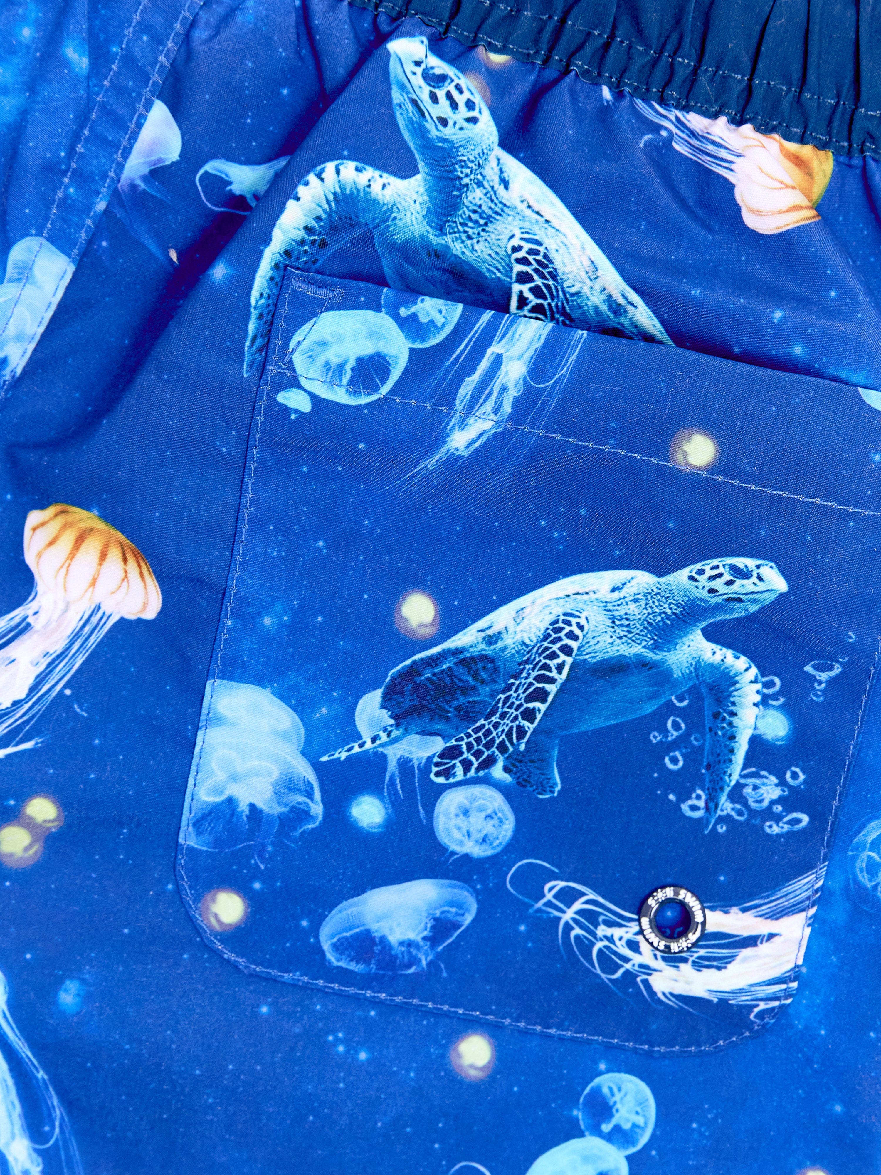 Soli Swim Boys Turtle Beach Shorts in Blue (UPF50+)