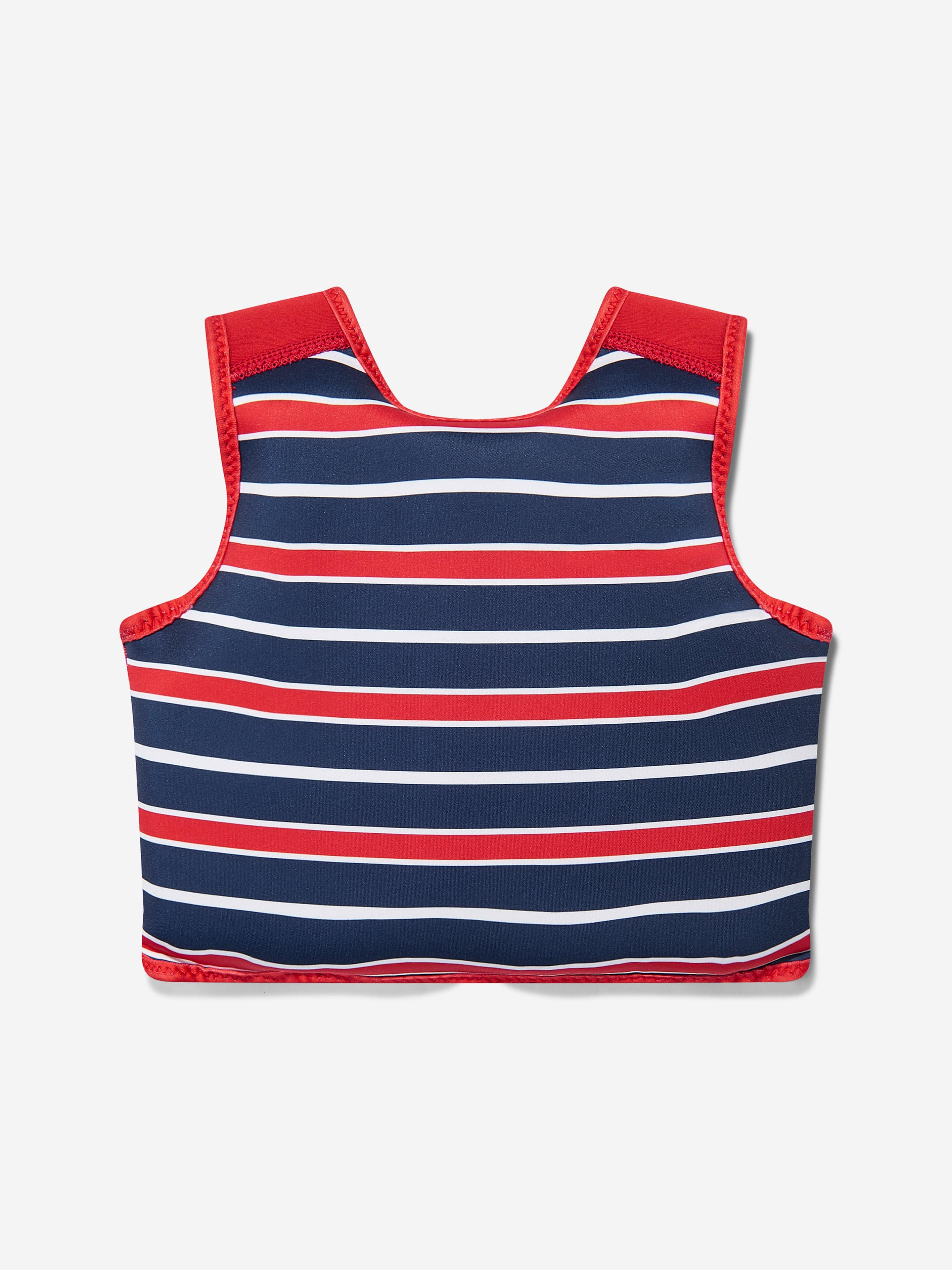 Soli Swim Boys Striped Float Jacket in Red (UPF50+)