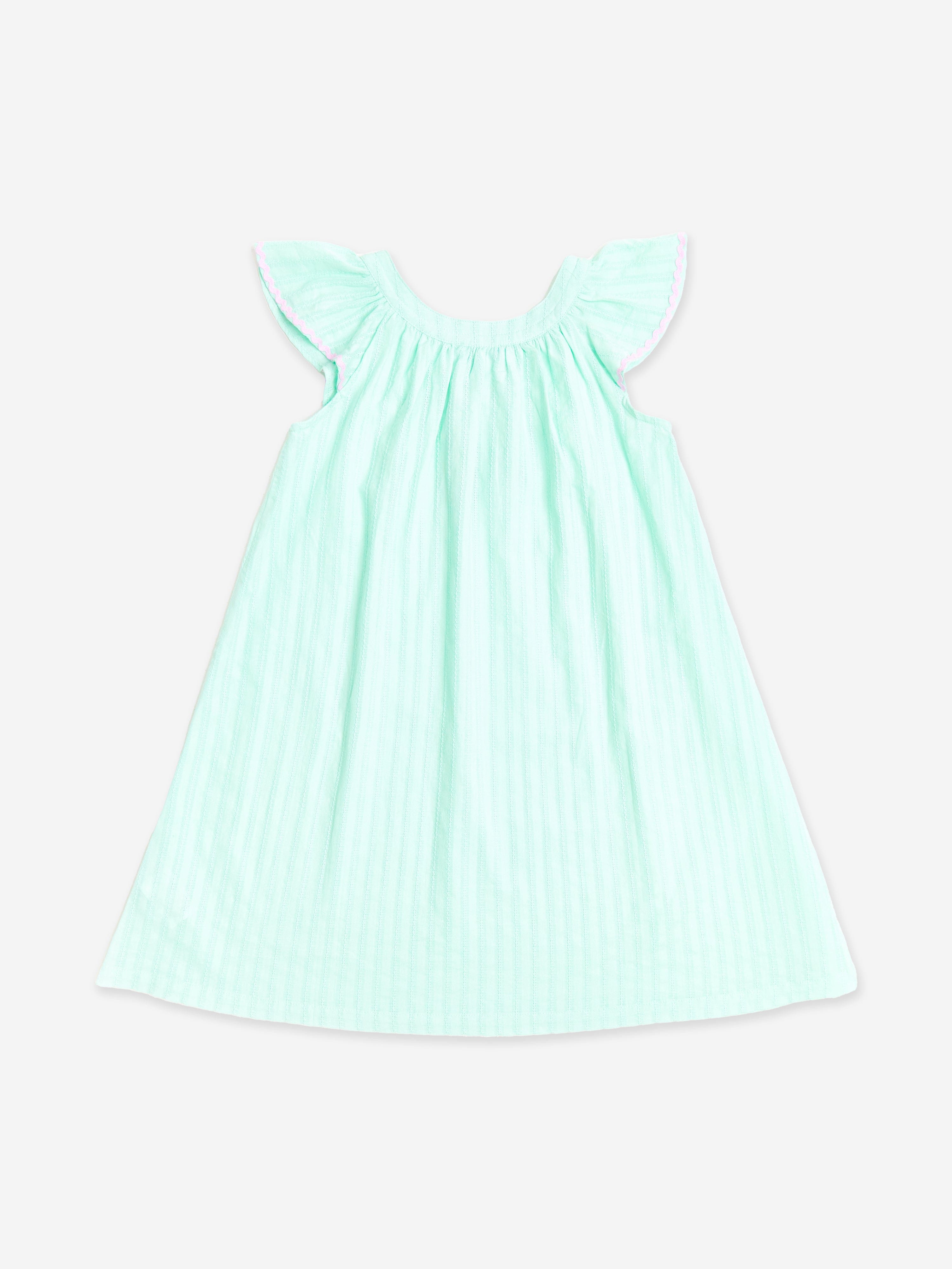 Soli Swim Girls Cotton Summer Dress in Green