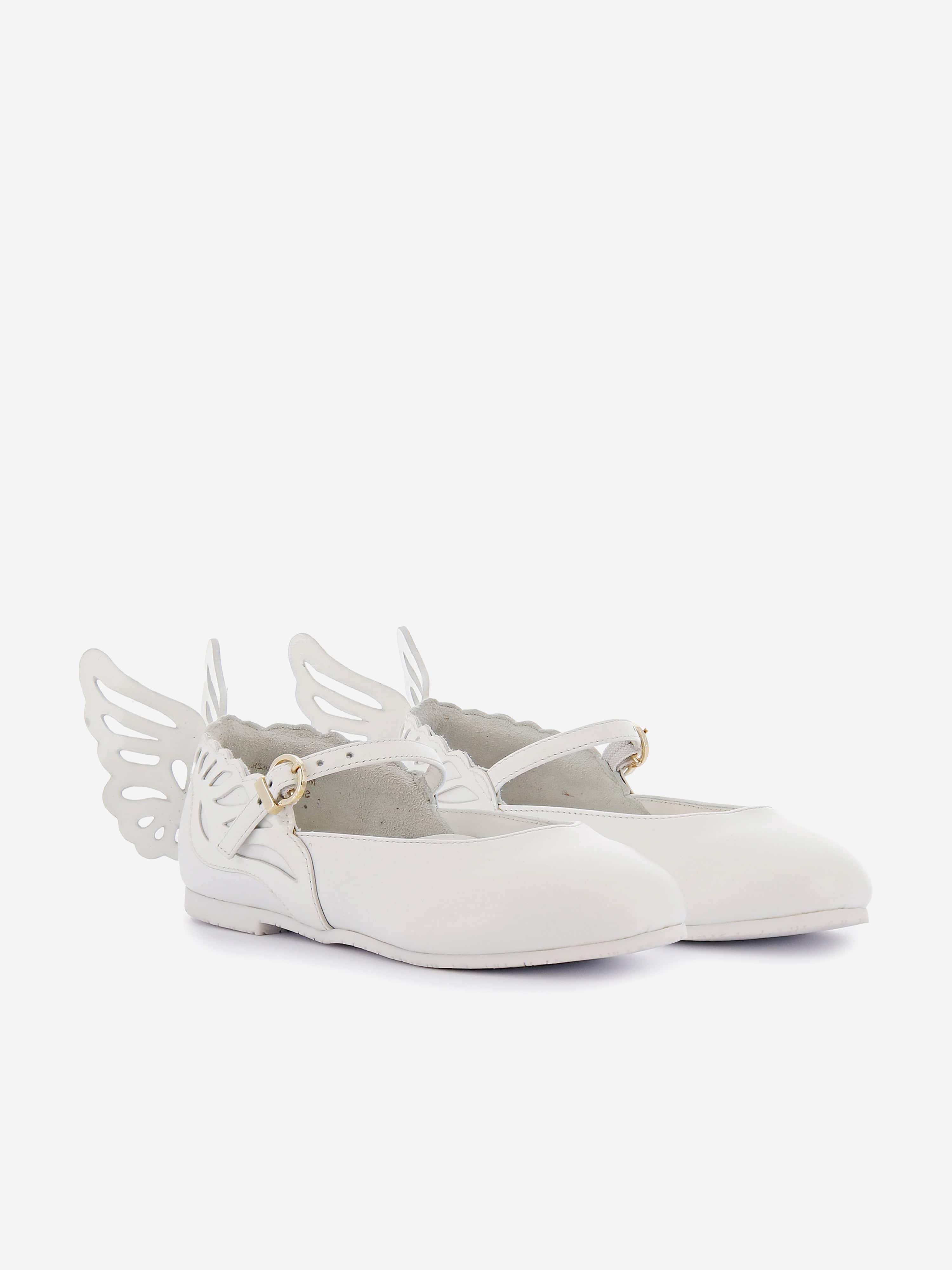 Sophia Webster Girls Heavenly Flat in White