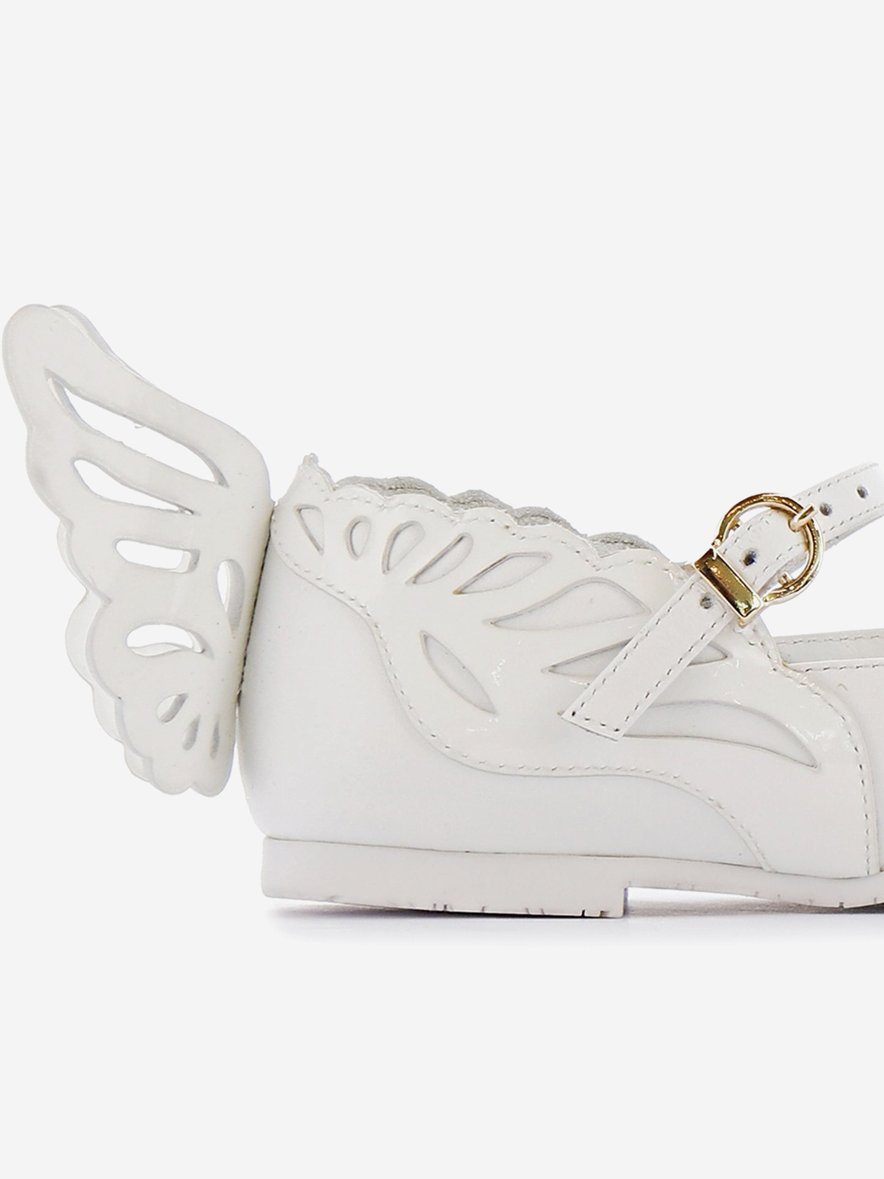 Sophia Webster Girls Heavenly Flat in White