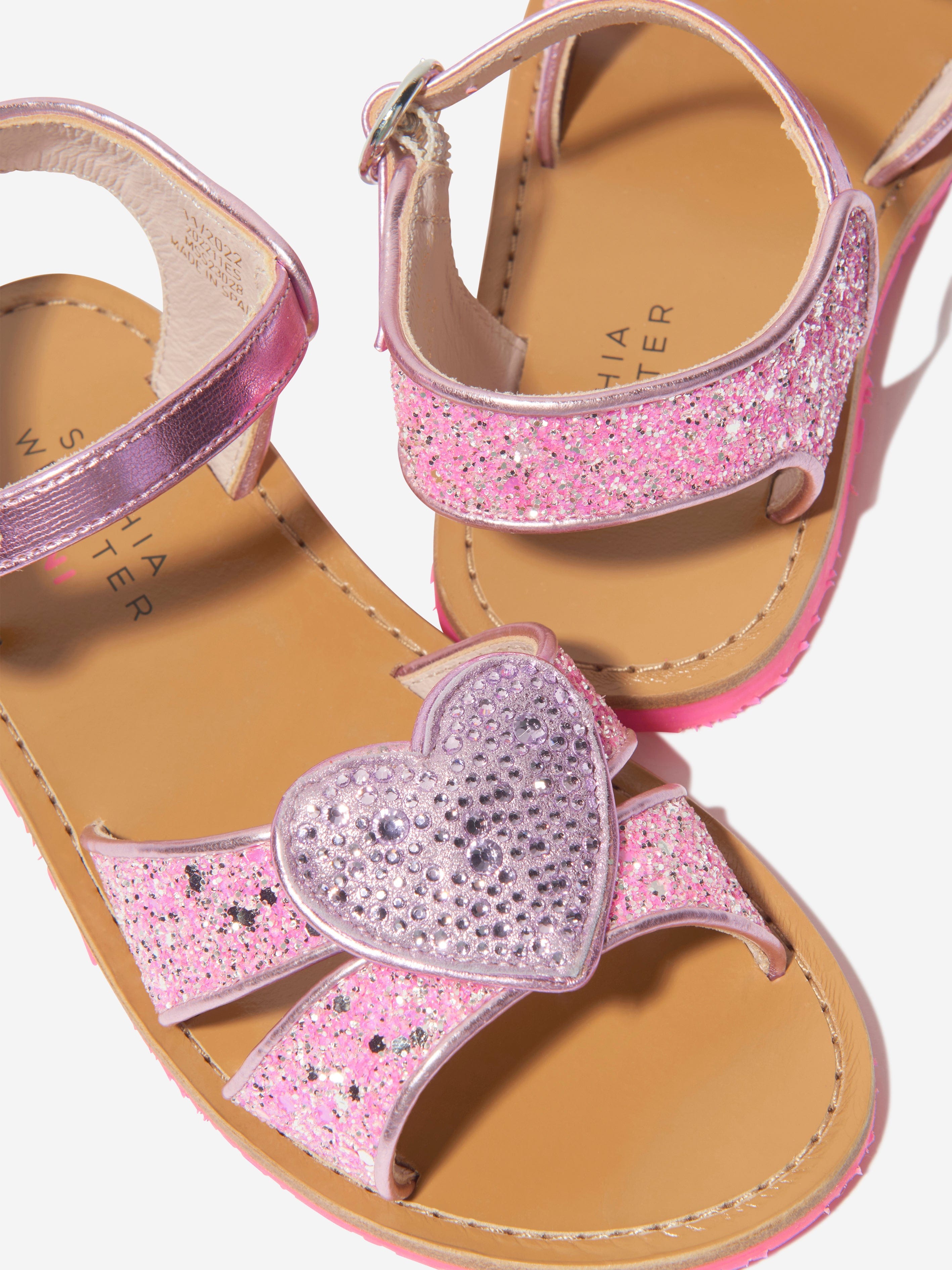 Sophia Webster Girls Amora Sandals in Pink