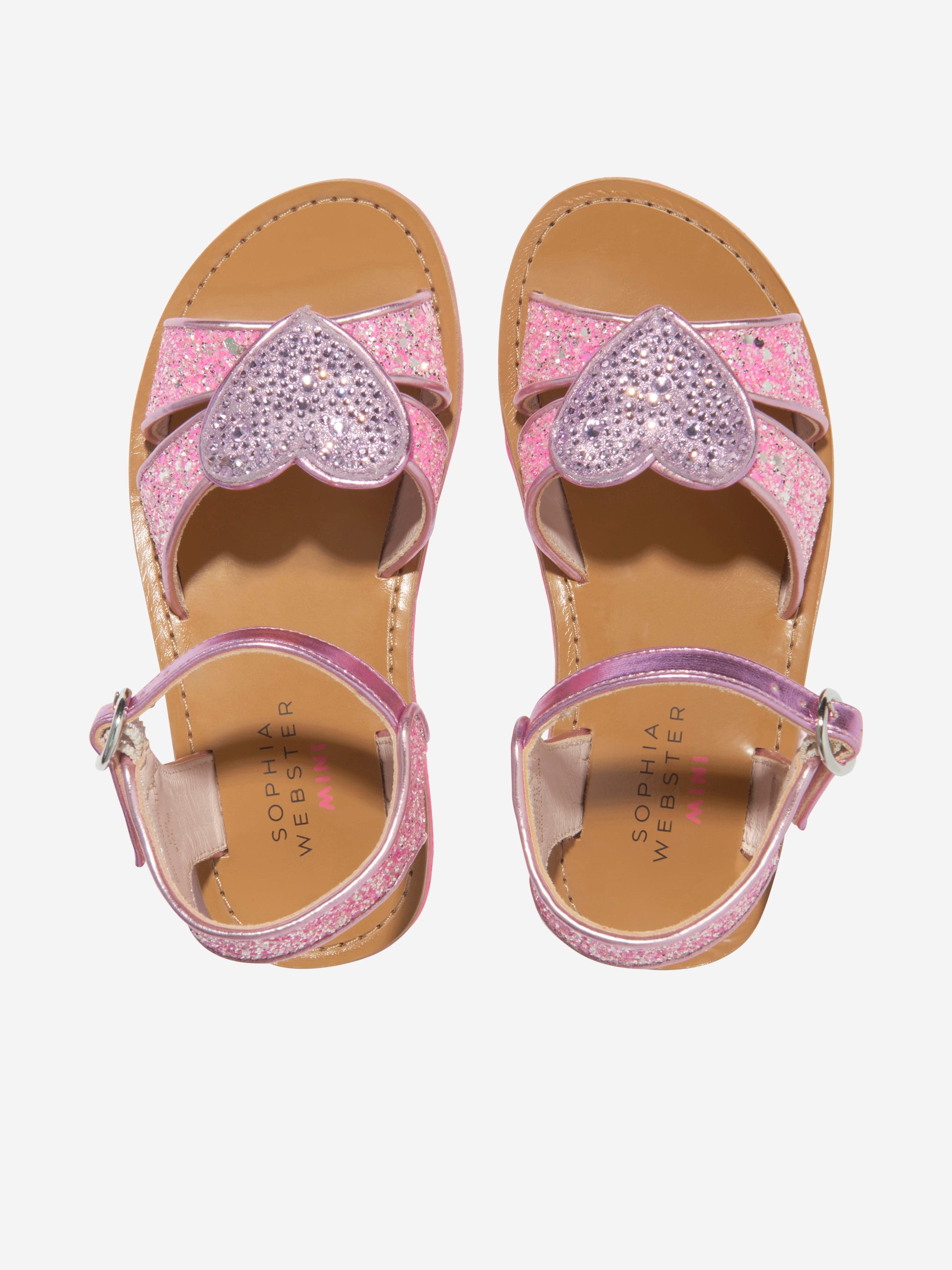 Sophia Webster Girls Amora Sandals in Pink