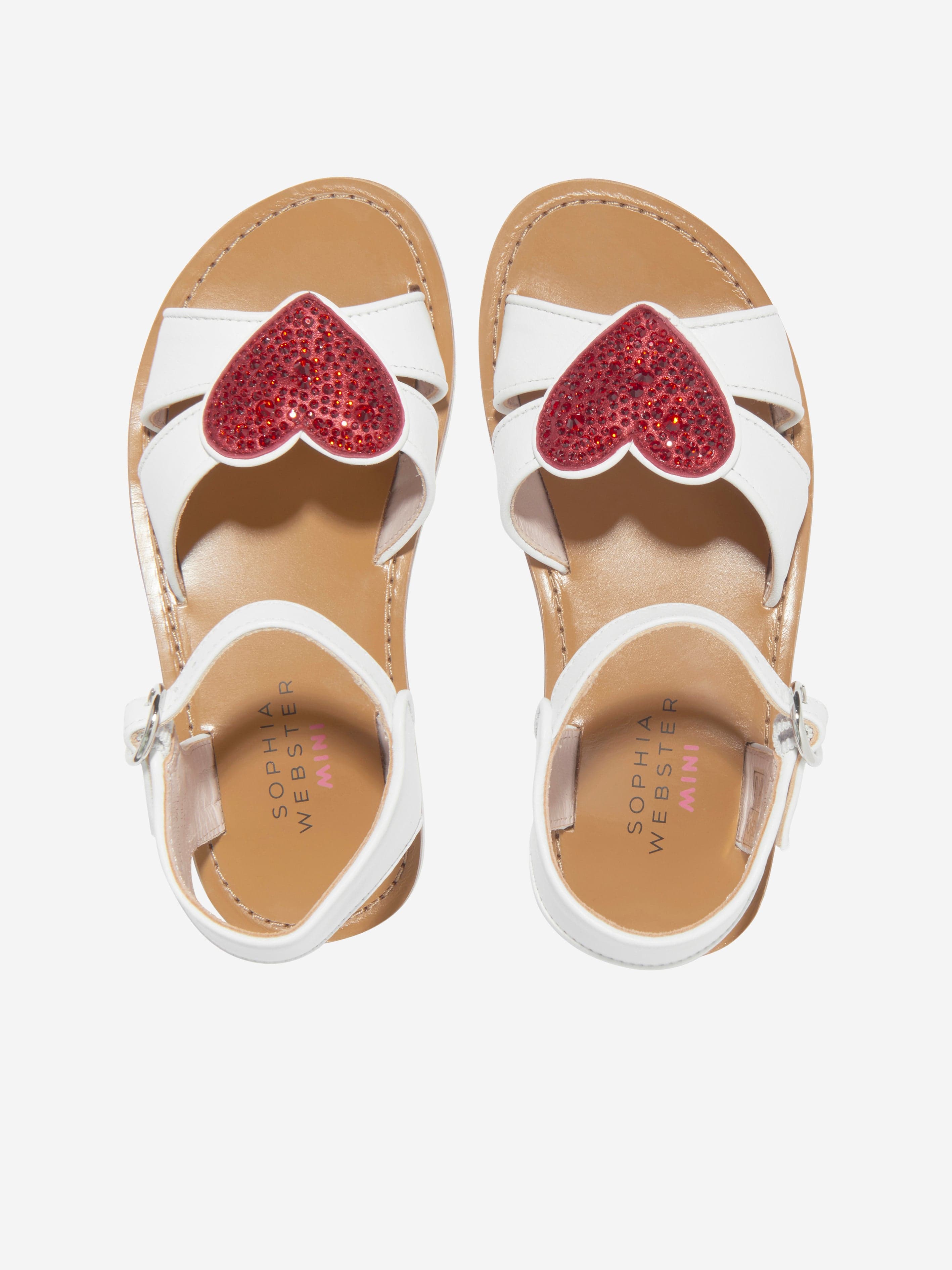 Sophia Webster Girls Amora Sandals in White