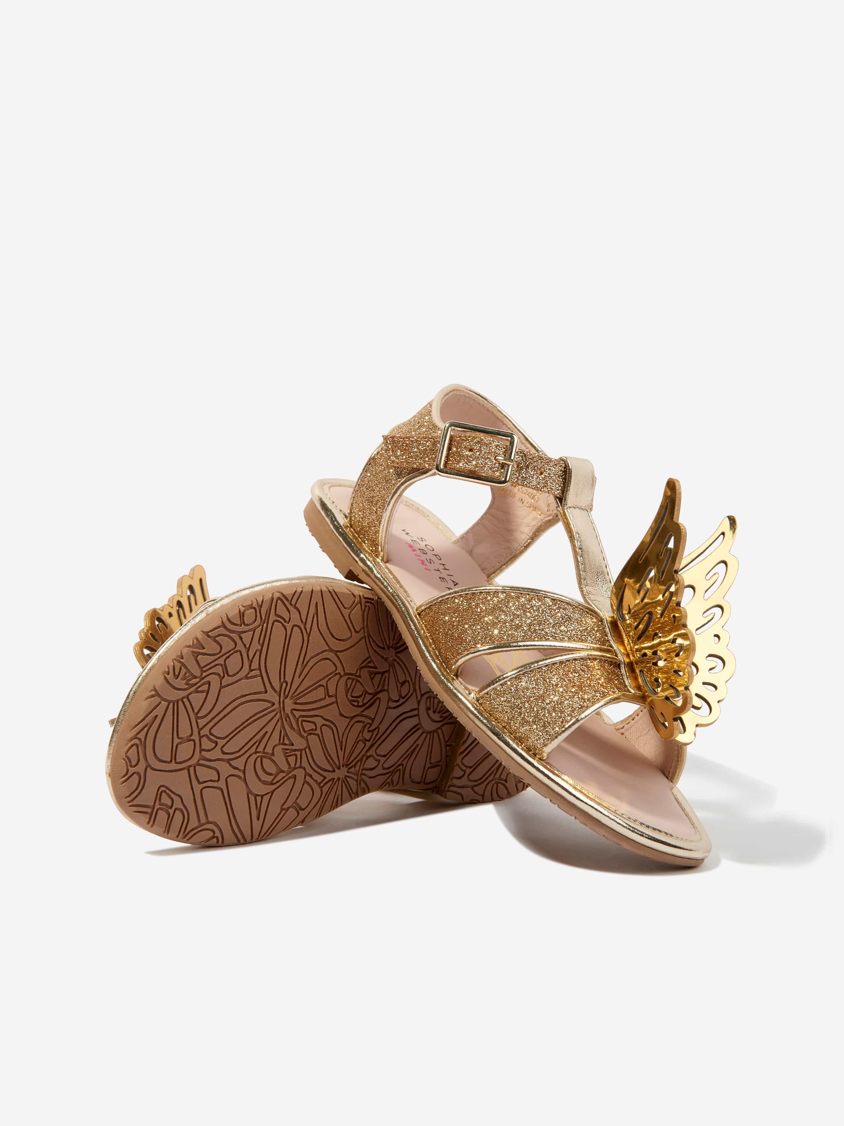 Sophia Webster Girls Celeste Sandals in Gold