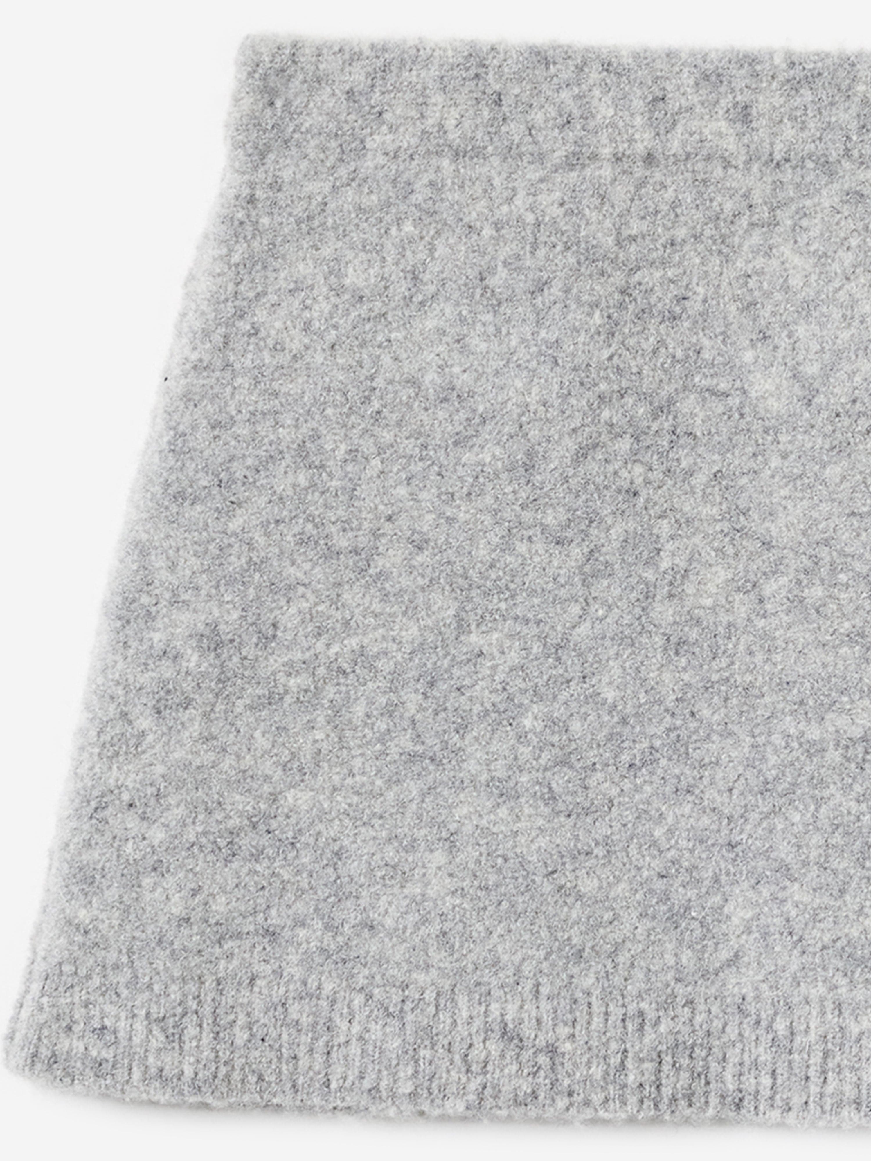 Self Portrait Girls Knitted Skirt in Grey