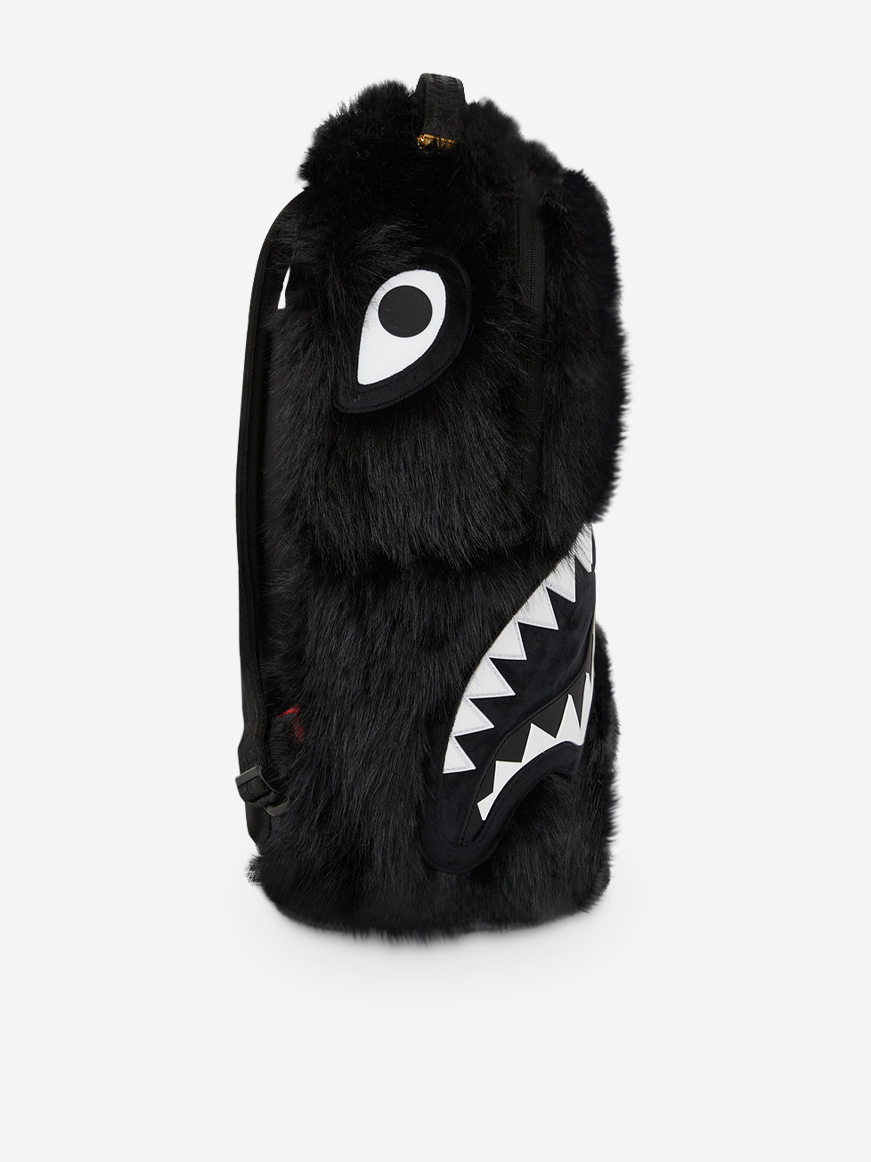 Sprayground Kids Fur Cray Backpack in Black (45cm)