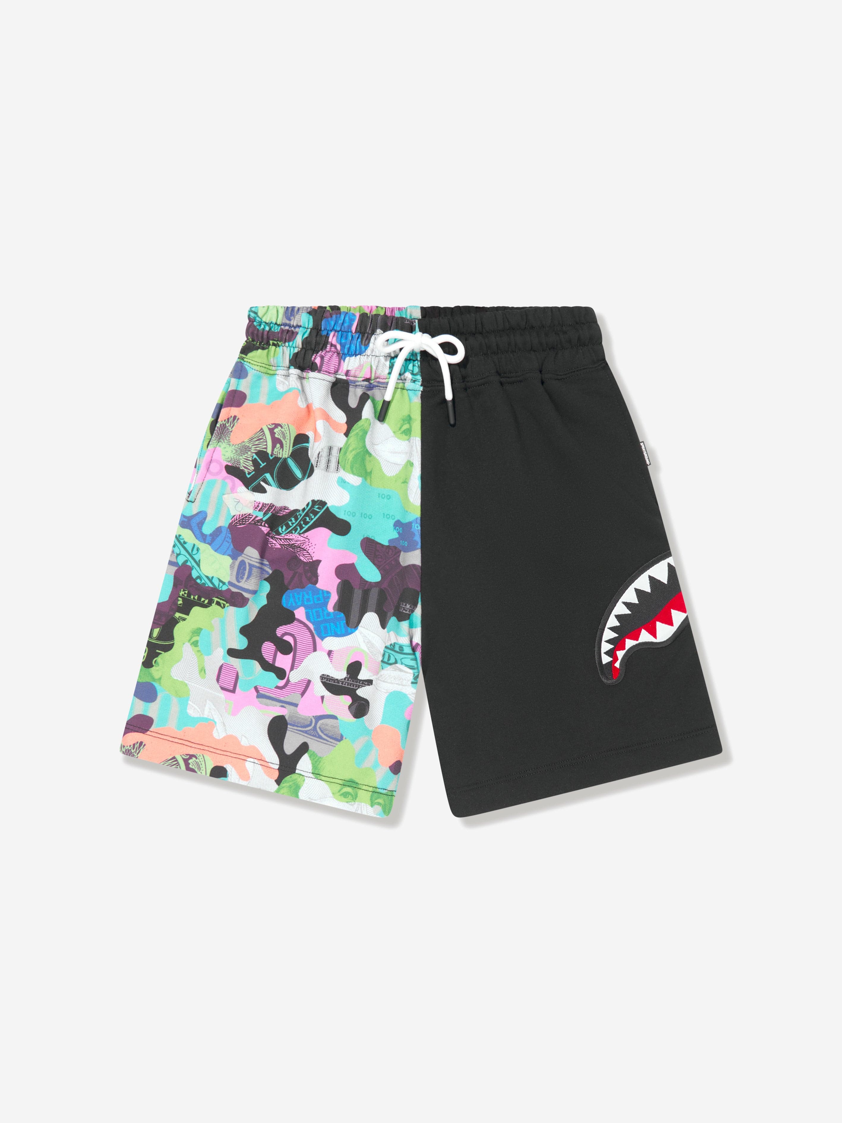 Sprayground Boys Camo 100 Split Shorts in Multicolour