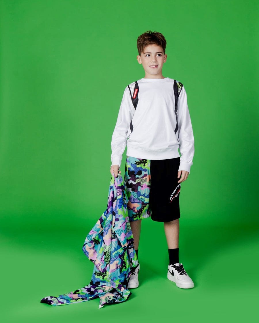 Sprayground Boys Camo 100 Backpack Crew in Multicolour