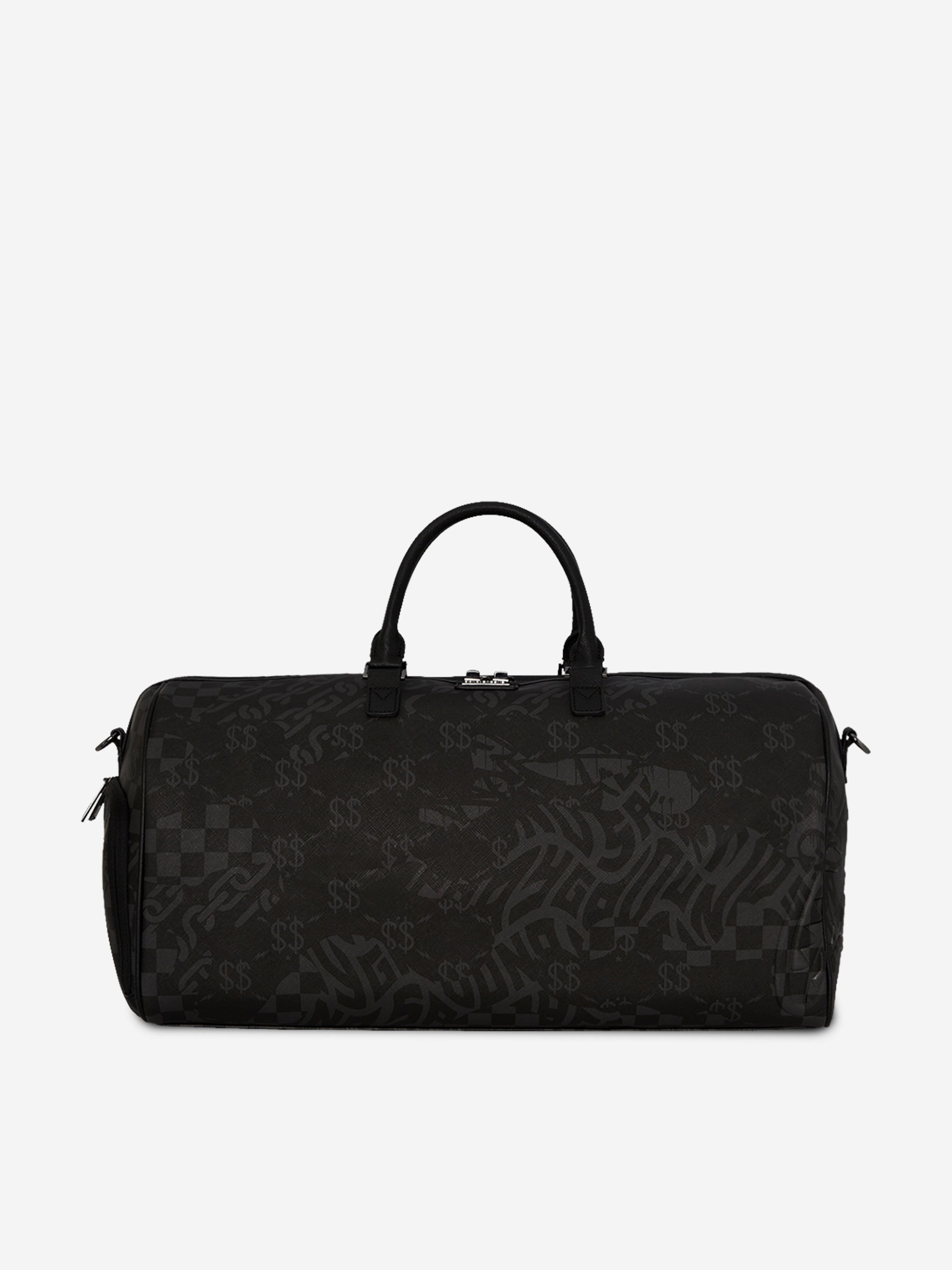 Sprayground Kids 3AM Check Emperor Duffle Bag in Black (51cm)