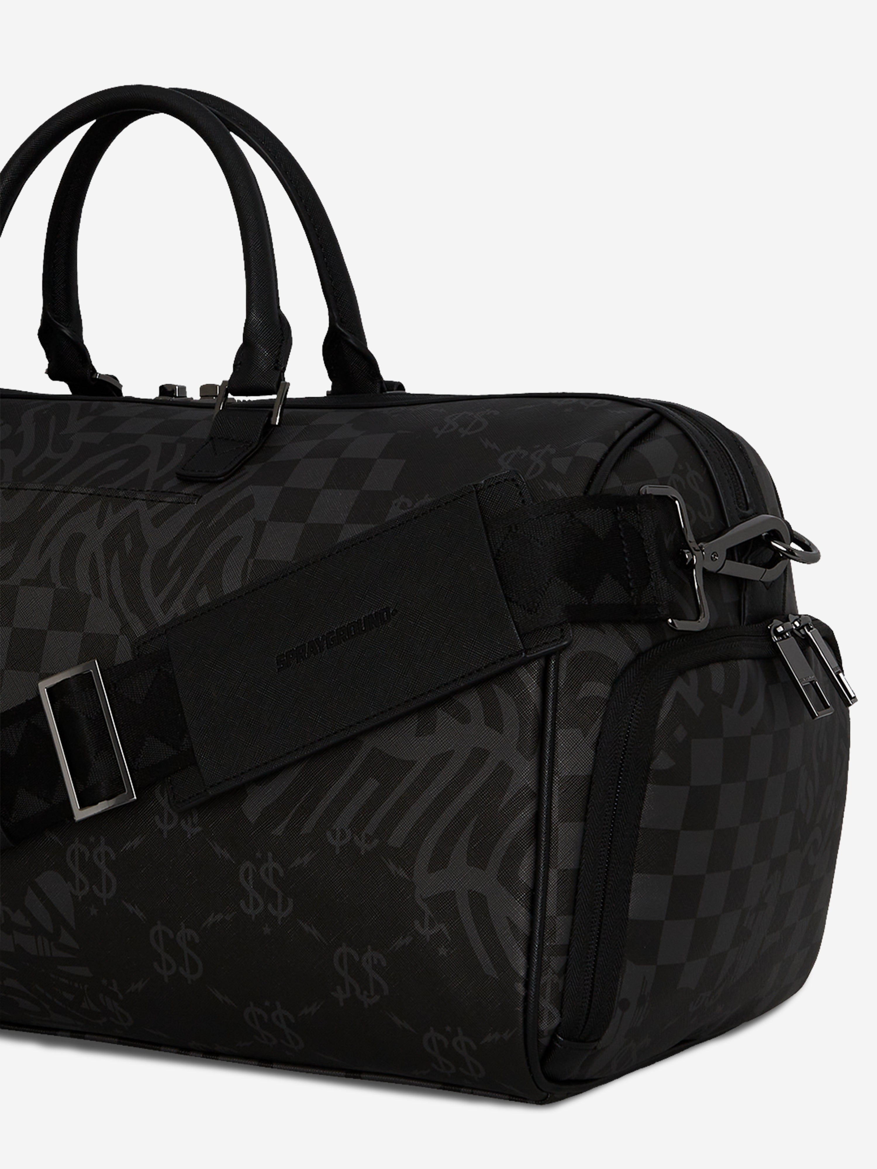 Sprayground Kids 3AM Check Emperor Duffle Bag in Black (51cm)