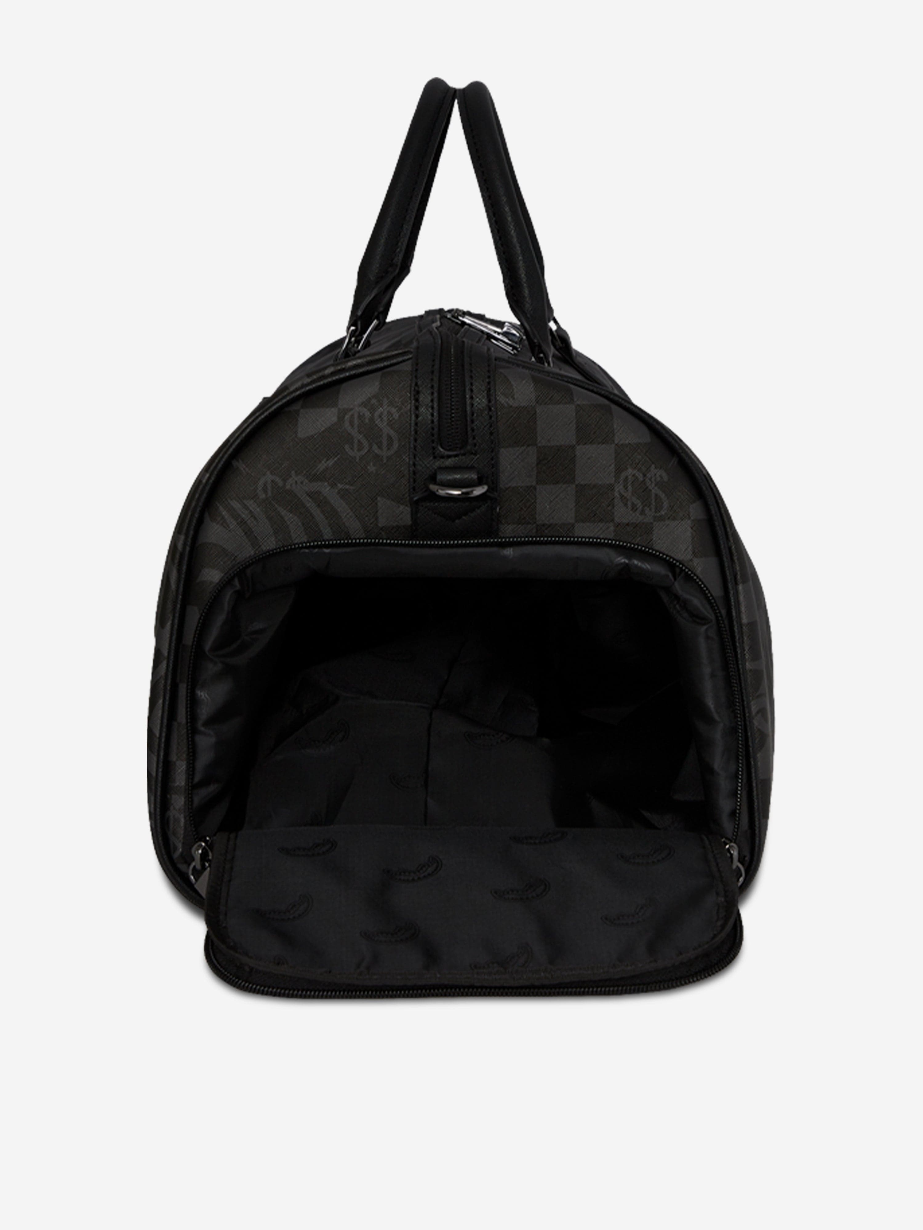 Sprayground Kids 3AM Check Emperor Duffle Bag in Black (51cm)