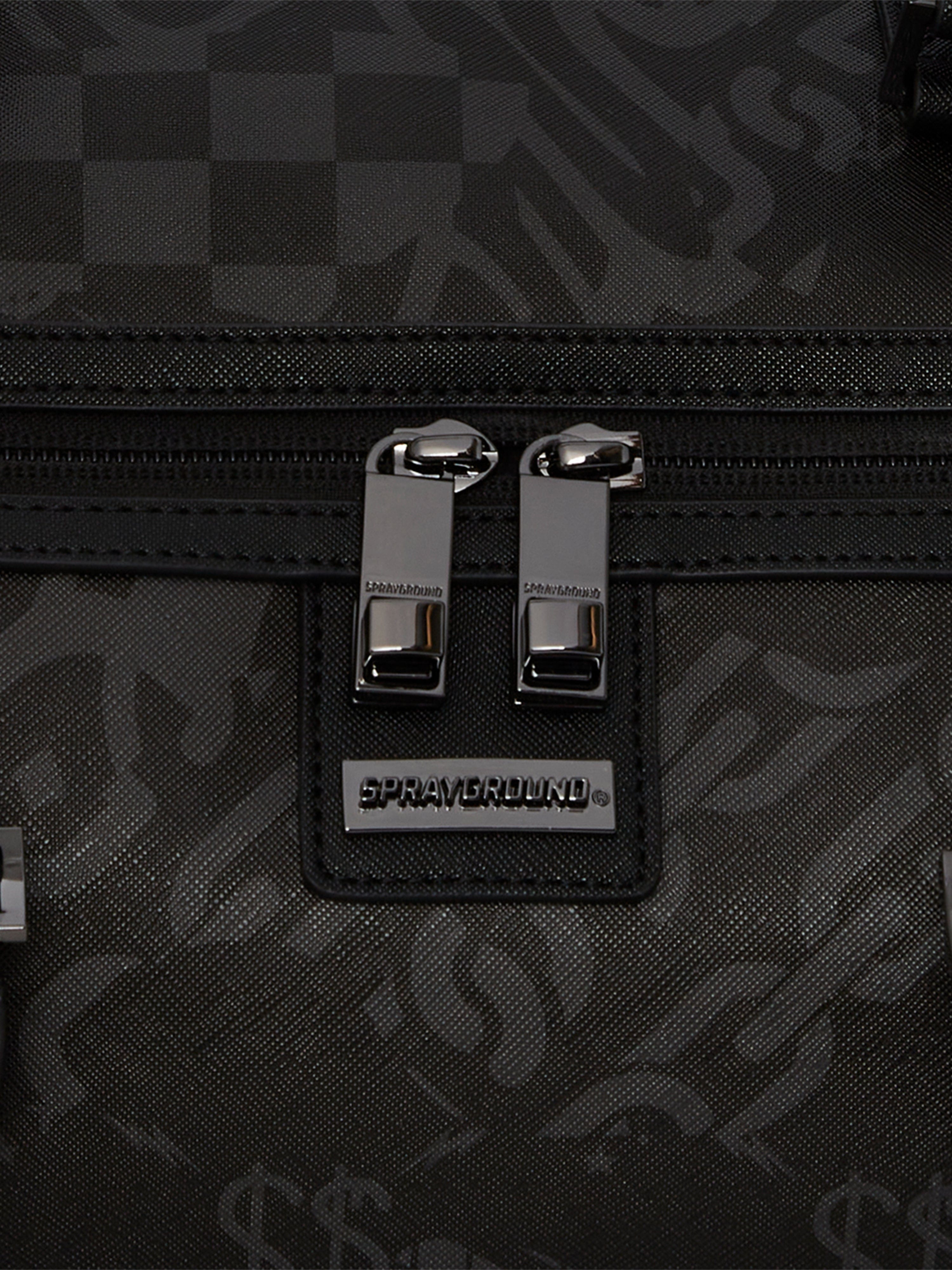 Sprayground Kids 3AM Check Emperor Duffle Bag in Black (51cm)